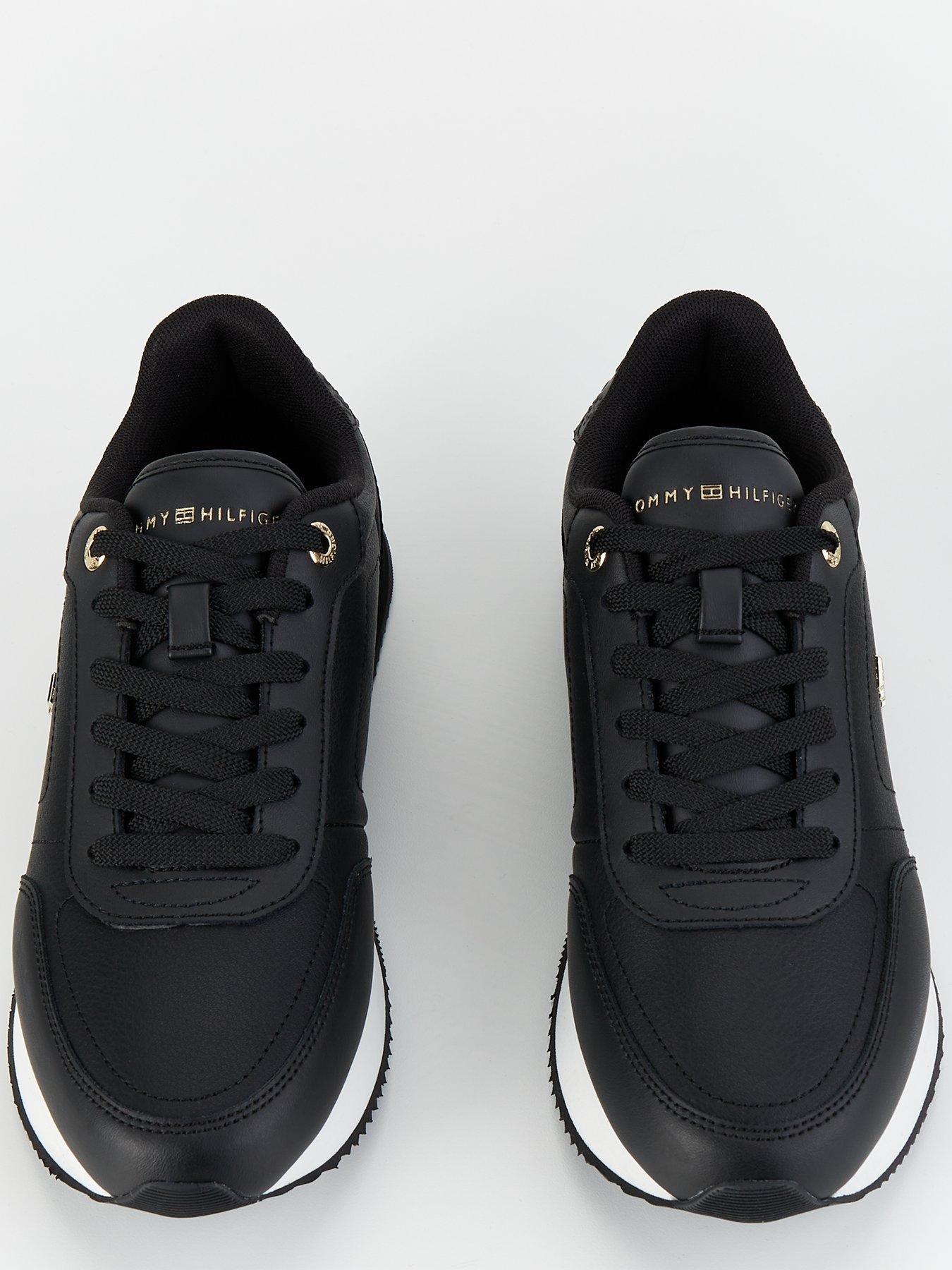 Image 4 of 7 of Tommy Hilfiger Elevated Essential Monogram Trainer - Black