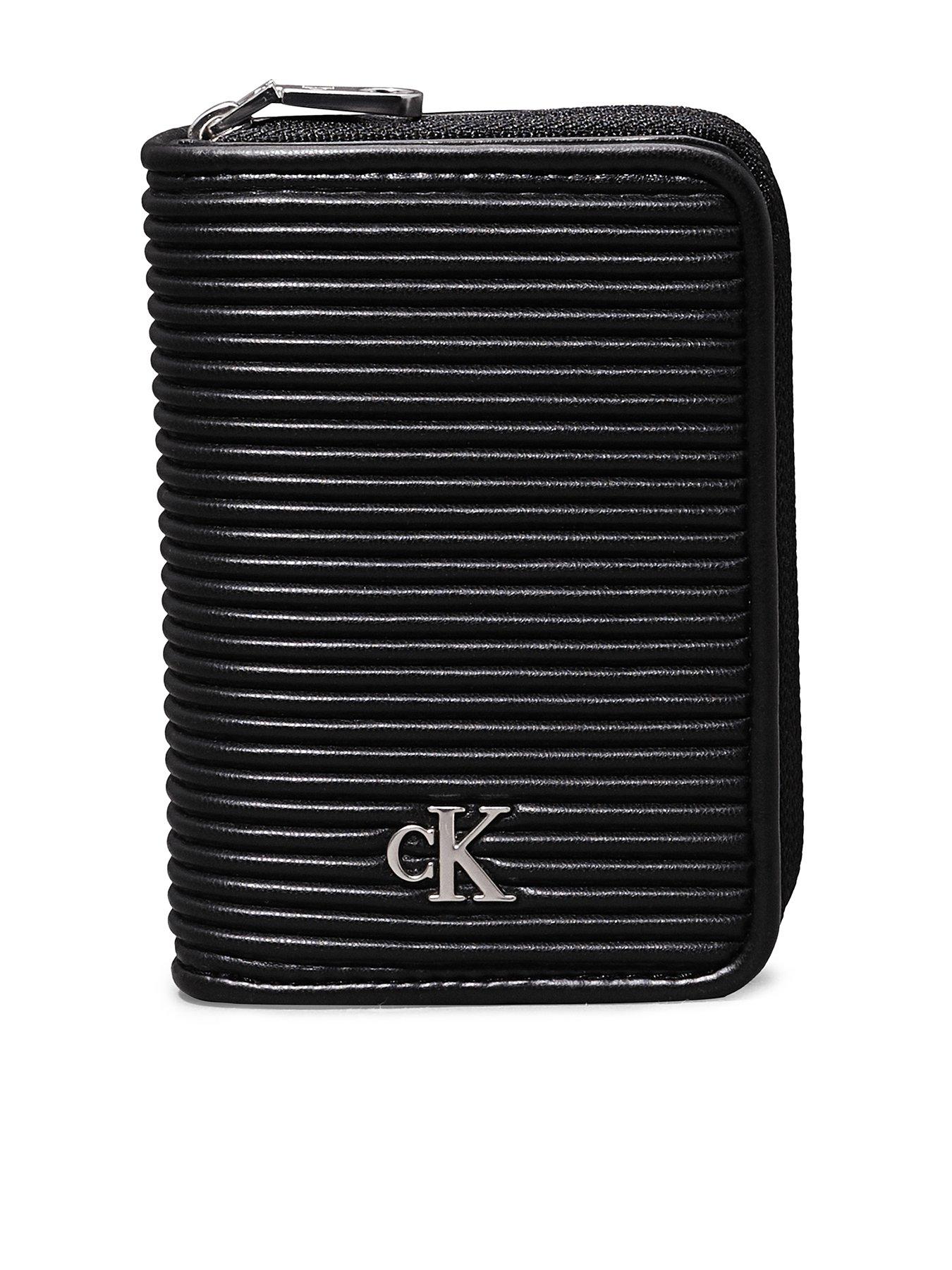 Calvin Klein Jeans Rib Zip Around Purse Black Very