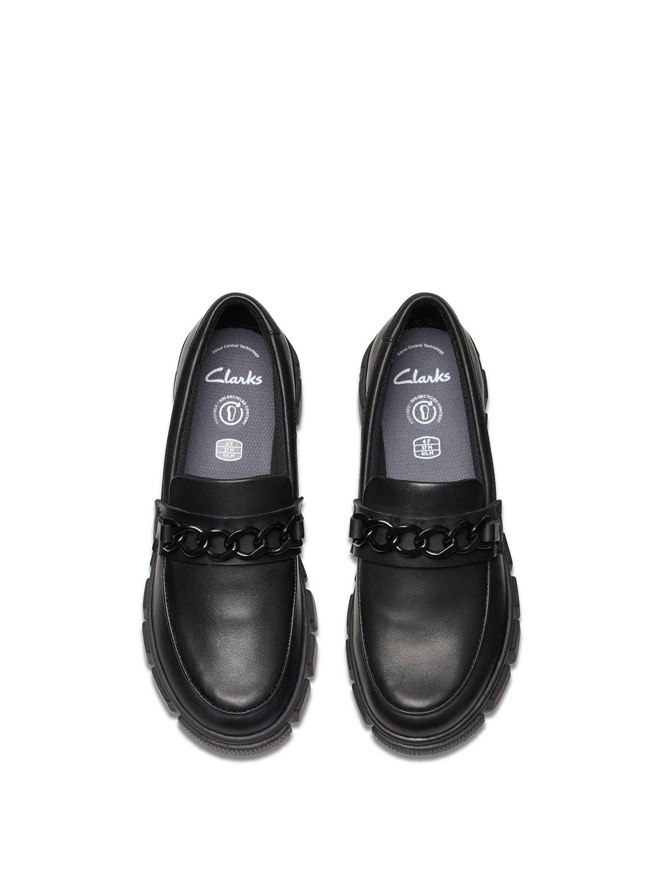 Clarks Youth Evyn Walk Chain Leather Loafer Very