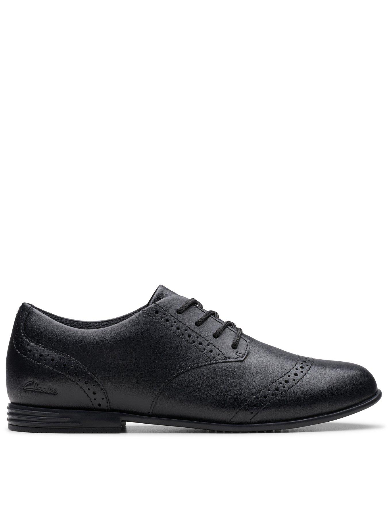 undefined Kids Finjabrogue Leather School Shoe