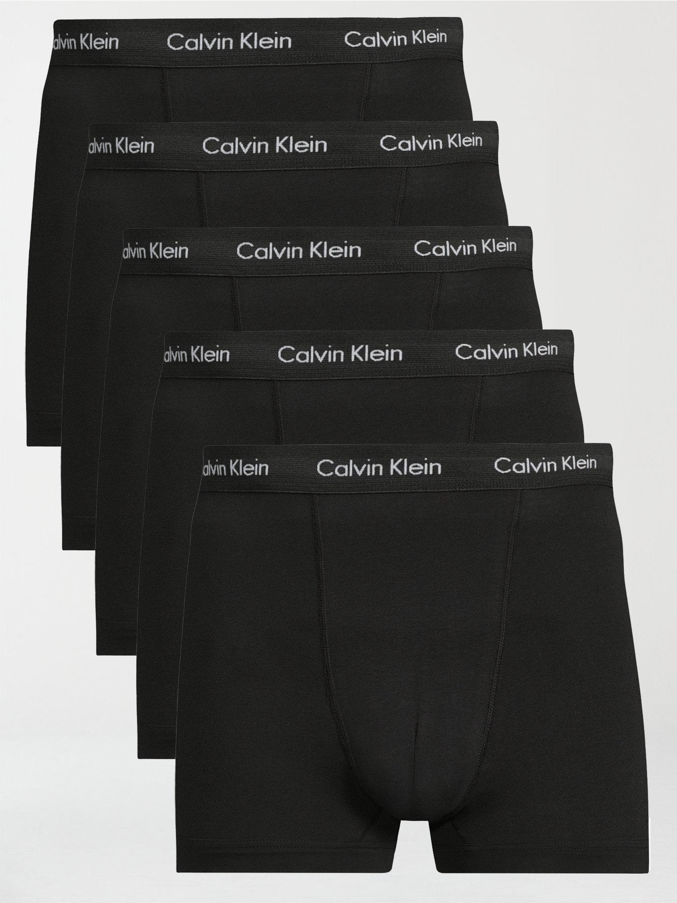 Calvin Klein Cotton Stretch 5 Pack Trunks Black Very