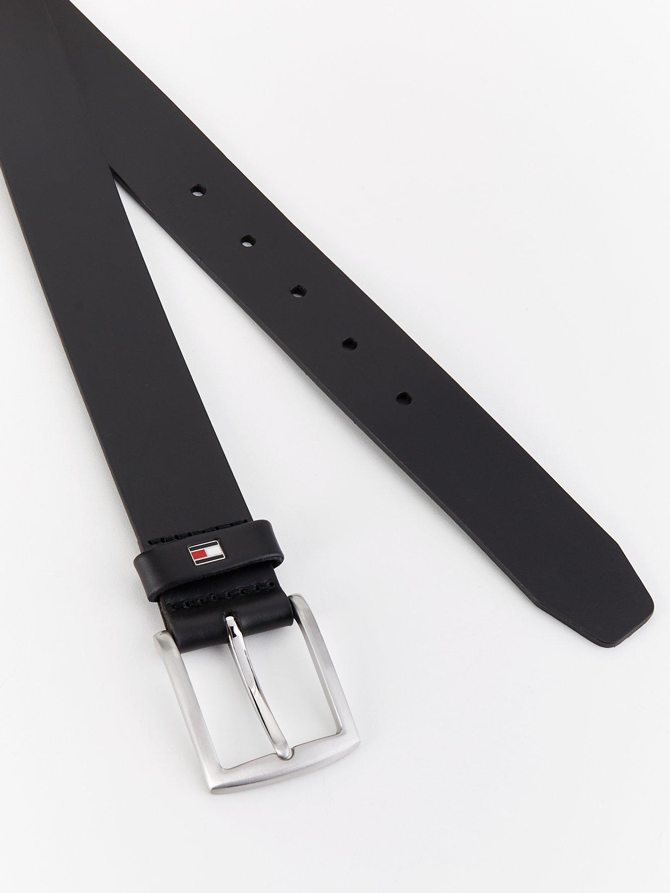 Image 2 of 4 of Tommy Hilfiger New Denton 3.5cm Leather Belt - Black