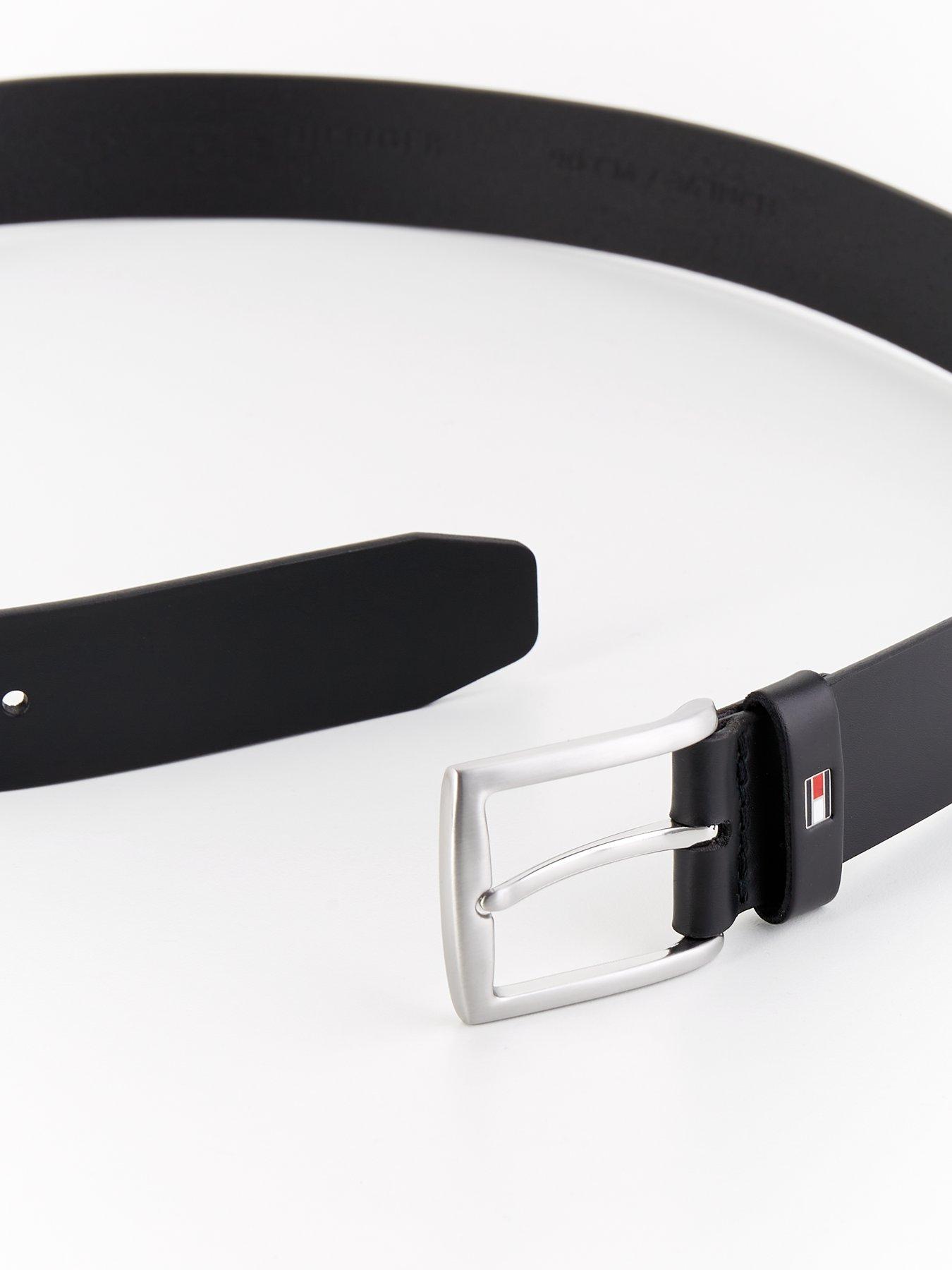 Image 3 of 4 of Tommy Hilfiger New Denton 3.5cm Leather Belt - Black