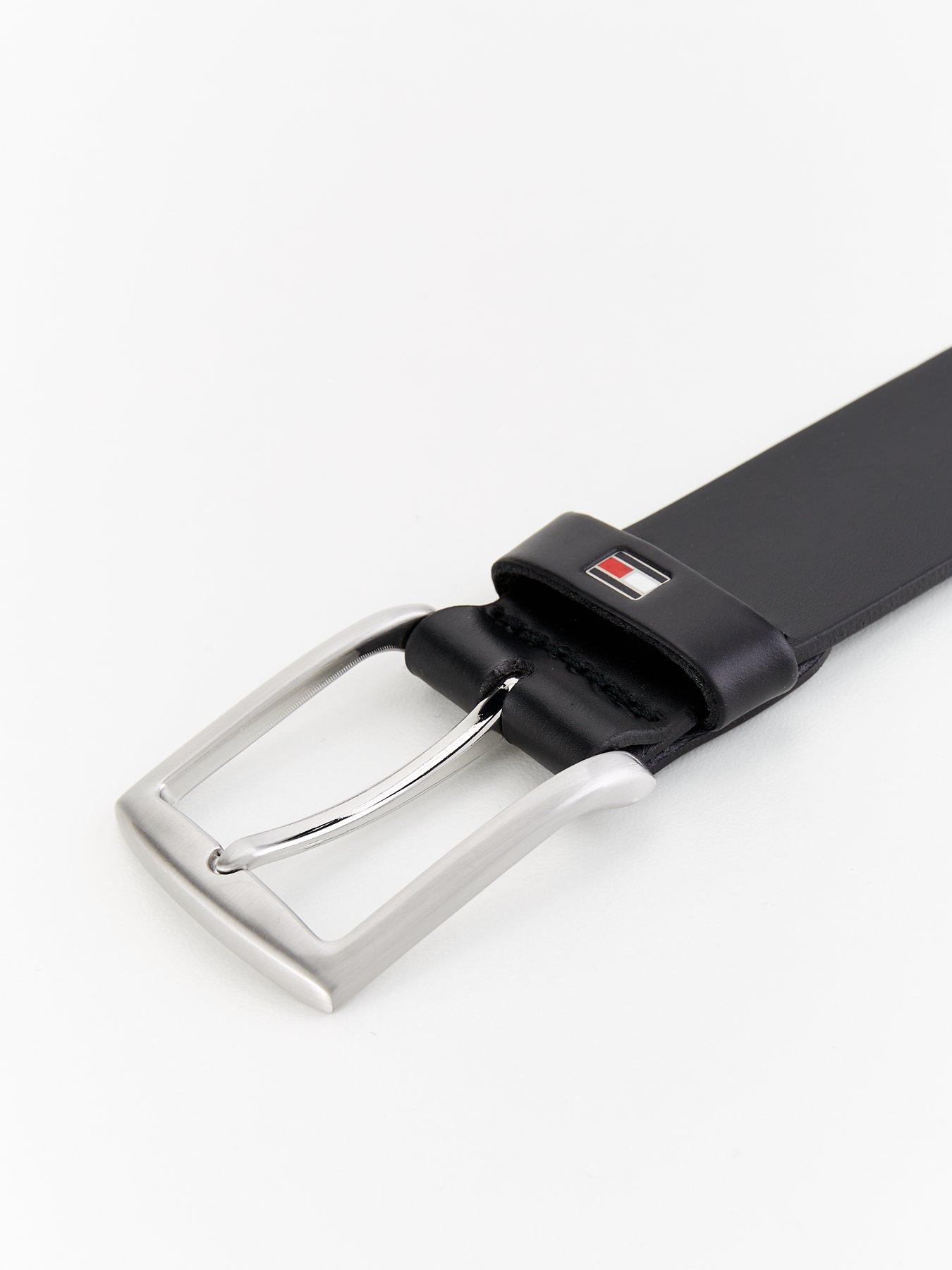 Image 4 of 4 of Tommy Hilfiger New Denton 3.5cm Leather Belt - Black