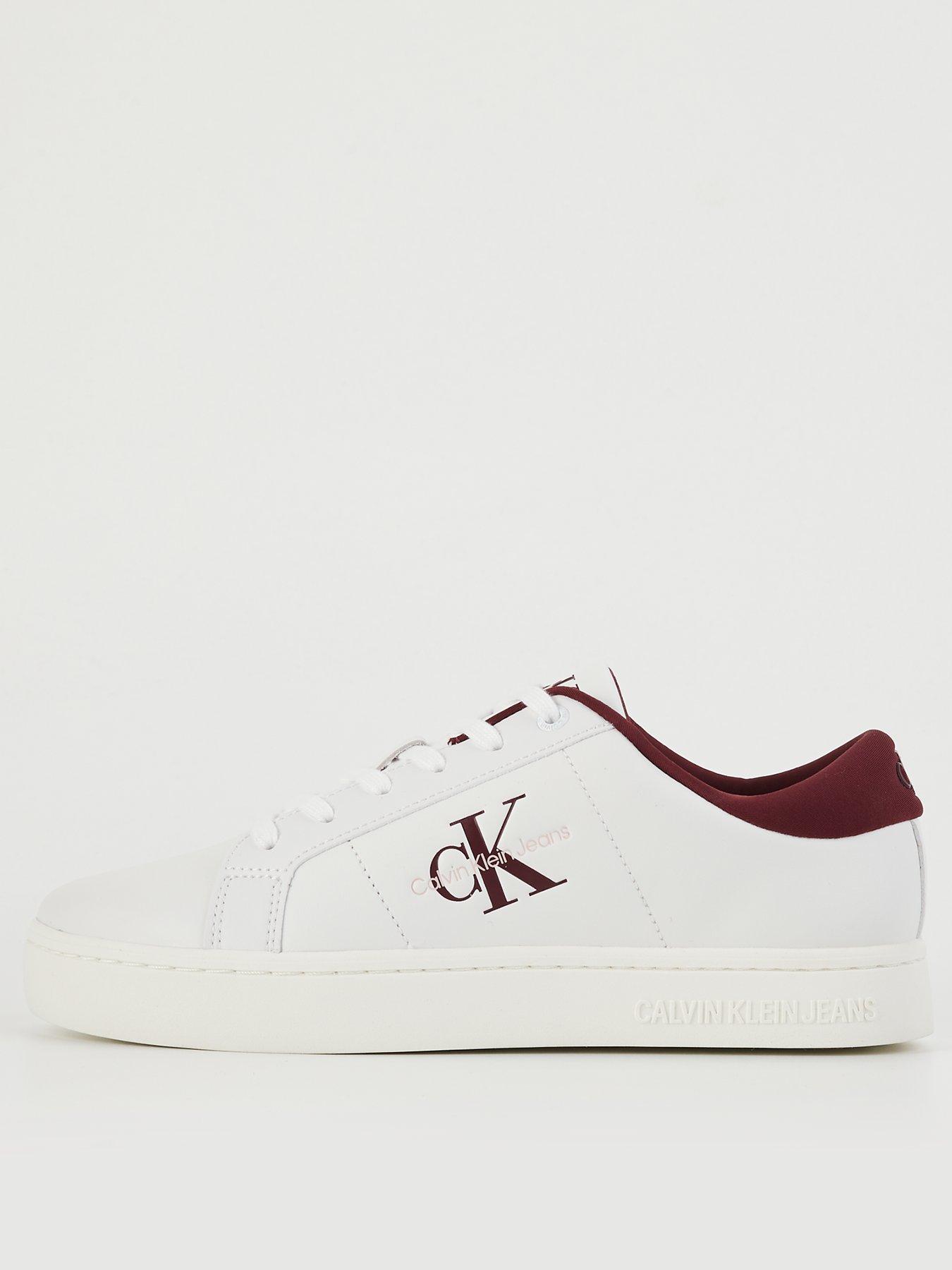 undefined Classic Leather Lace Up Cupsole Trainers - White