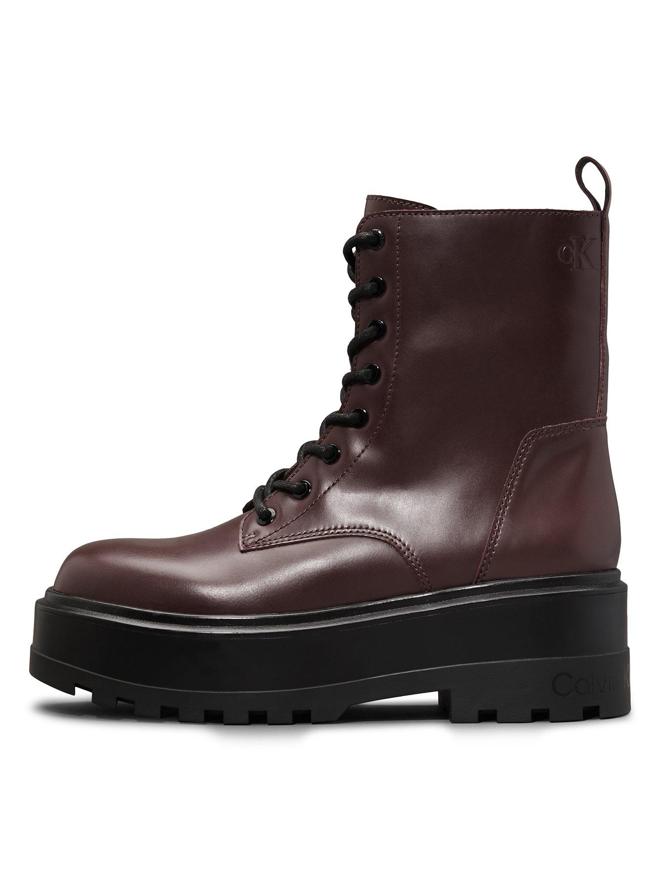 Shoes Boots Calvin Klein Jeans Red Women Very