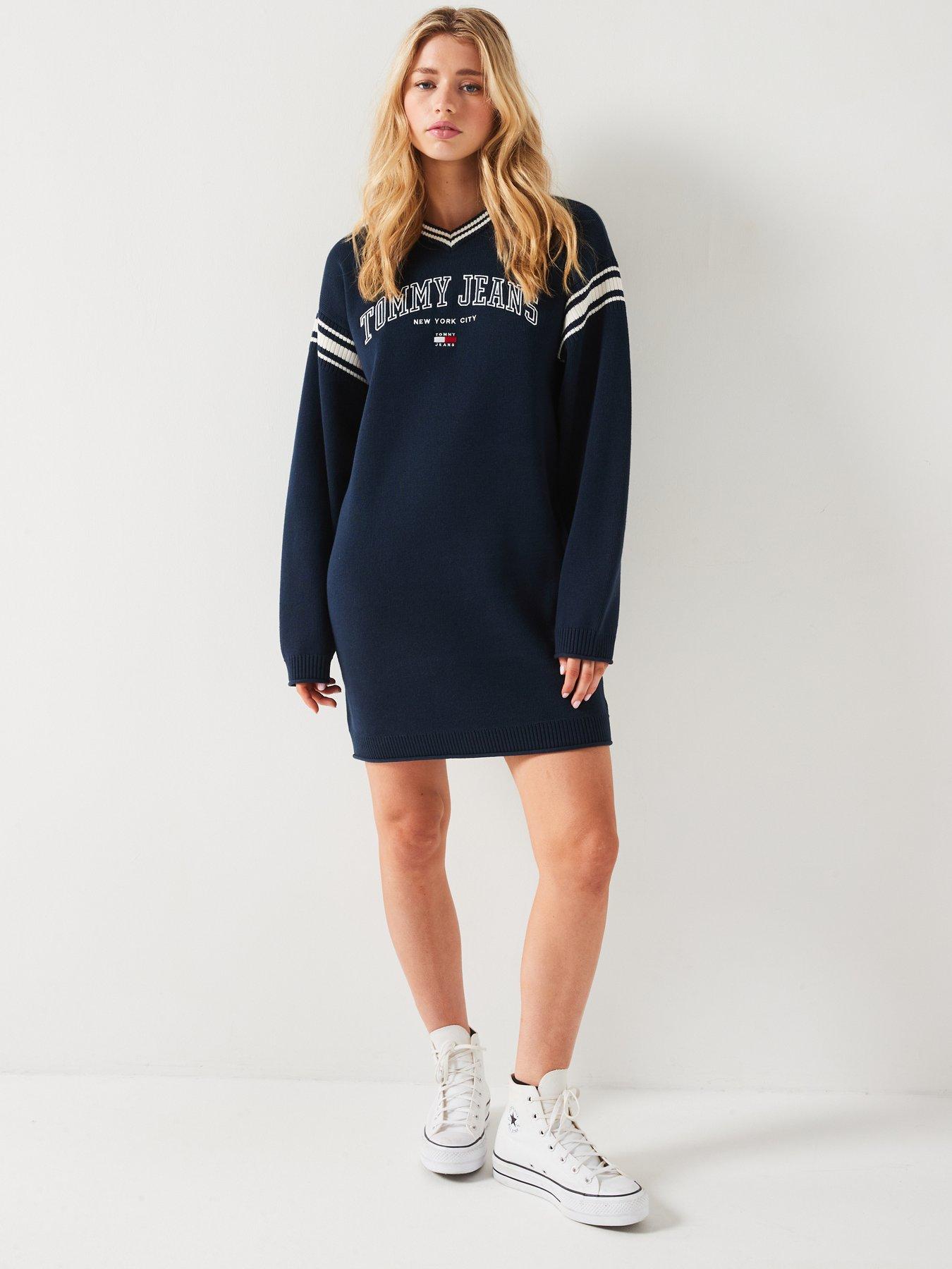 Jumper Dress Tommy Hilfiger Mini Dress Vintage Tommy Hilfiger