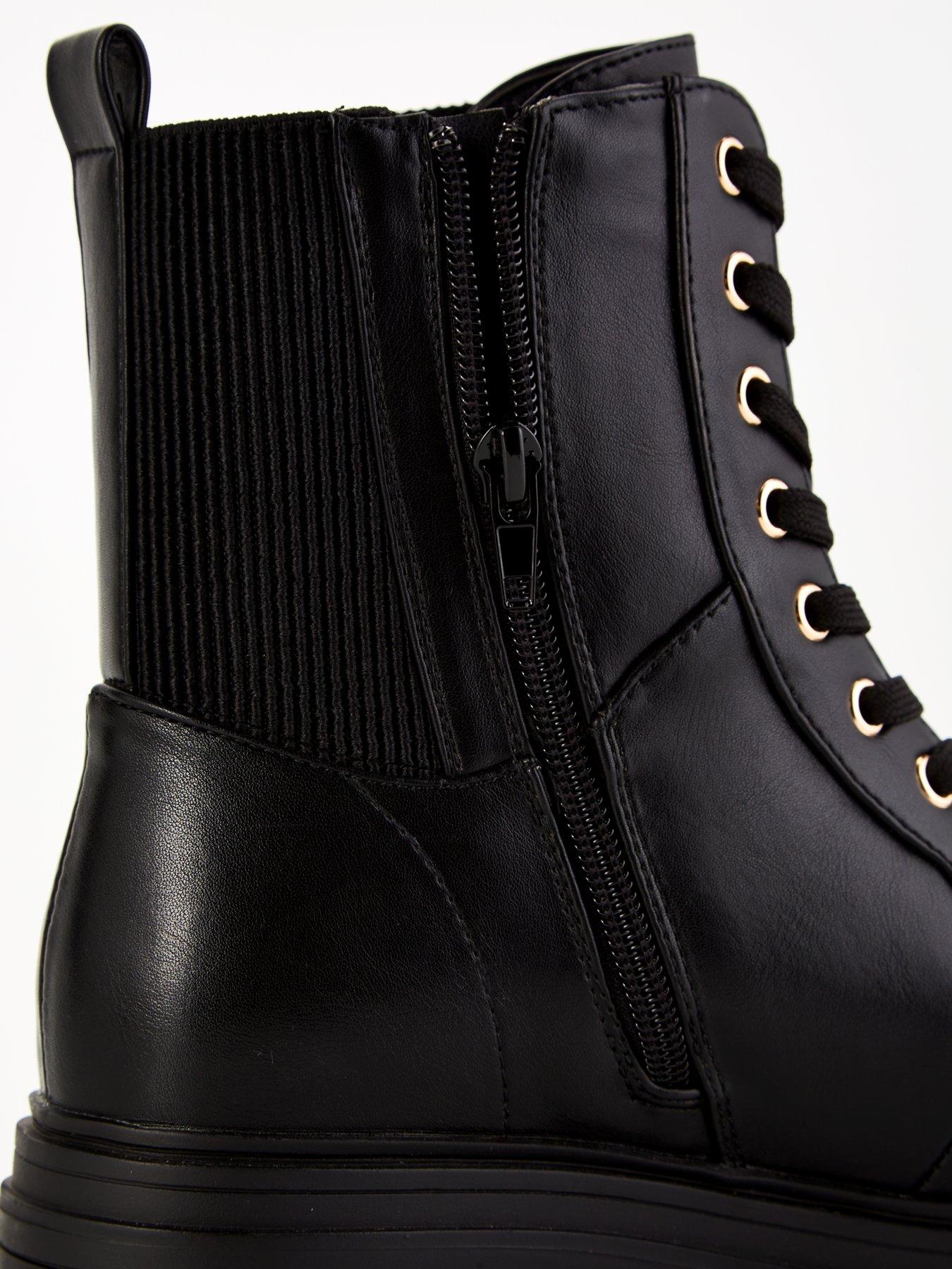 Very lace up boots top