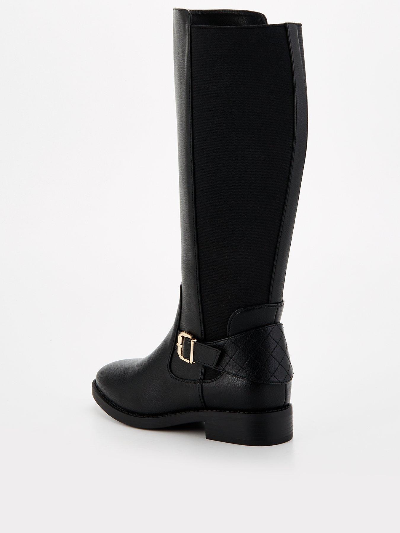 Extra wide knee boots clearance