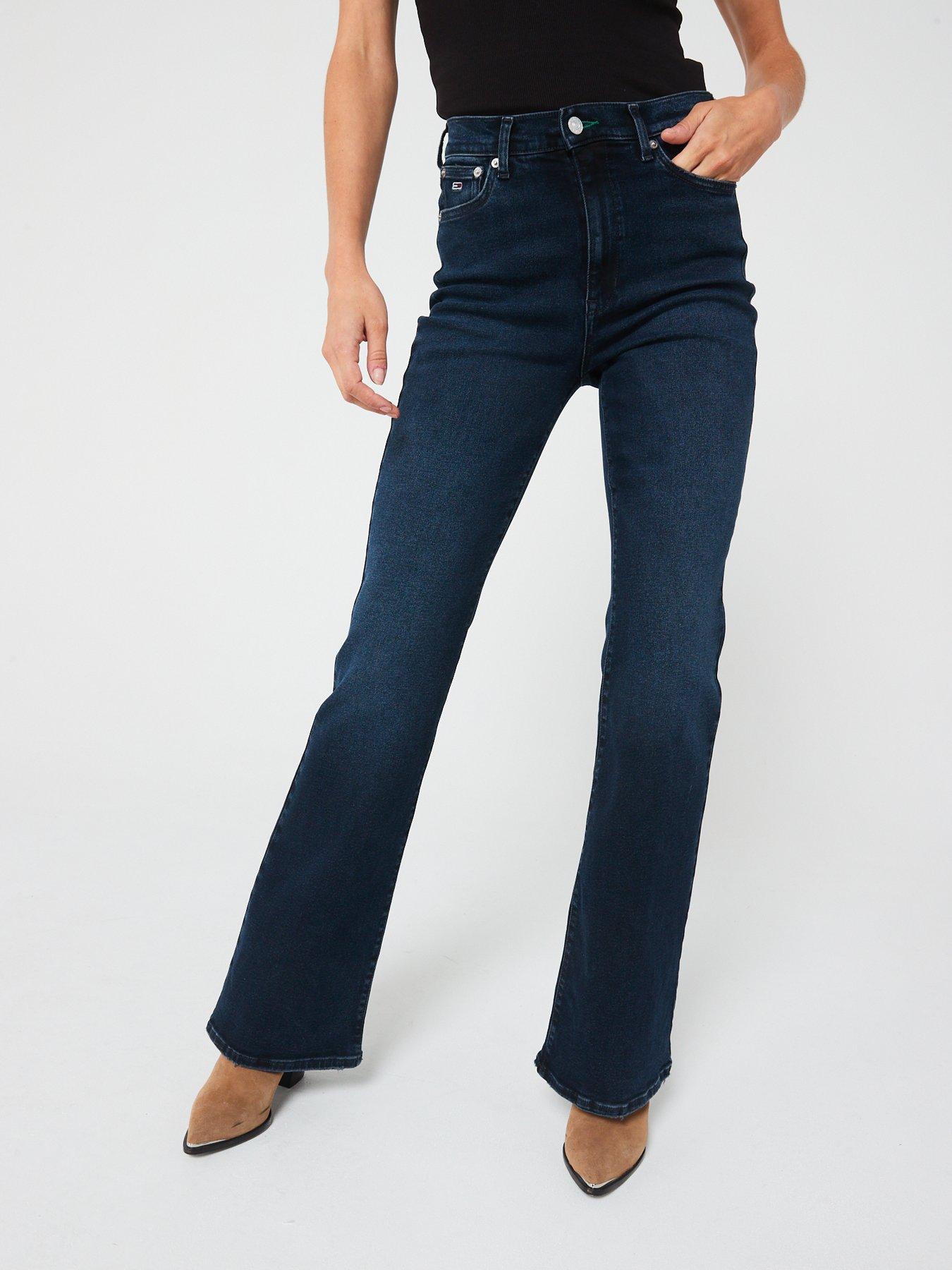 undefined High Rise Flare Jean - Blue