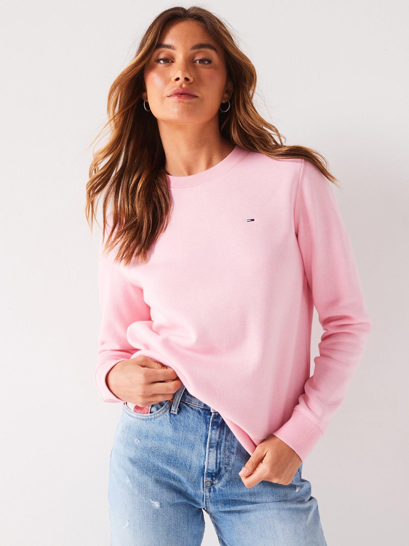 Pink sweatshirt womens best sale