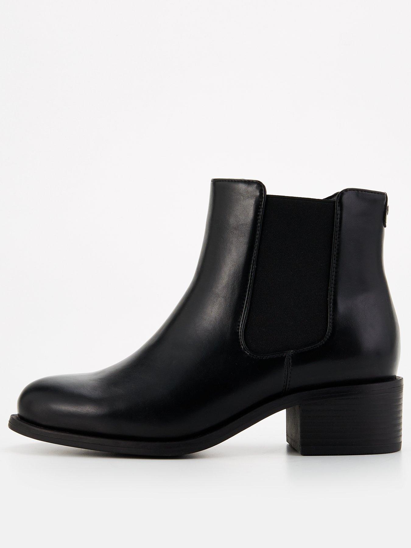 Black wide fit chelsea boots online