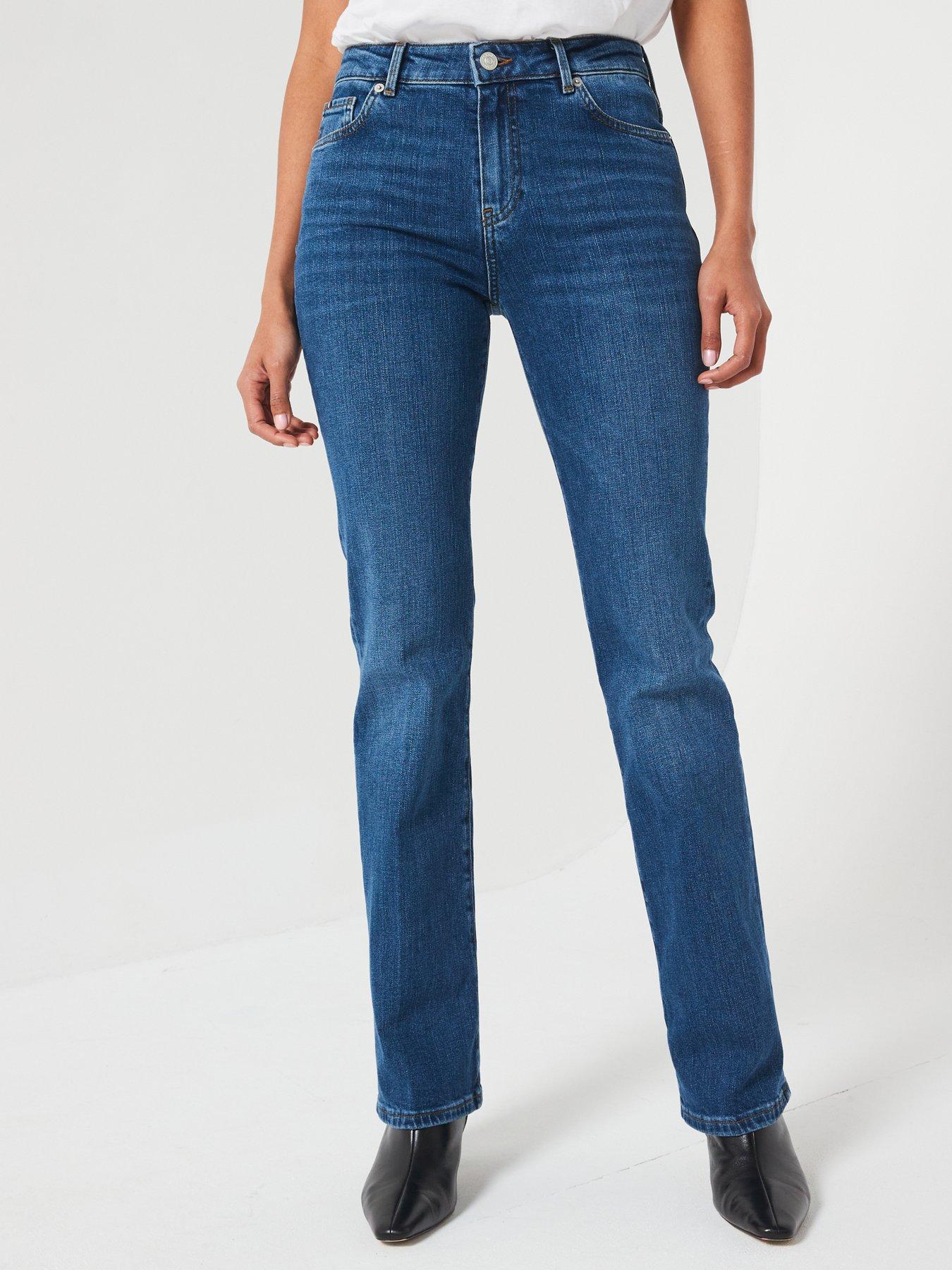 undefined Mid Rise Bootcut Jean - Blue