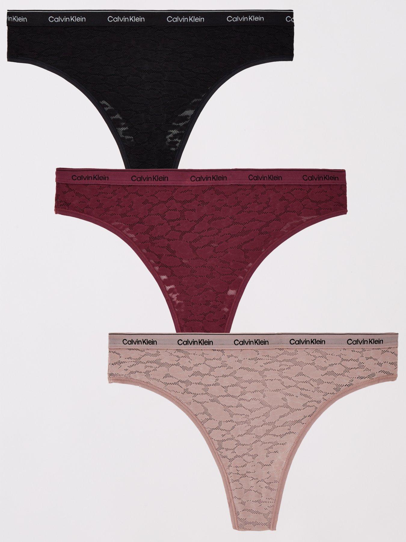 Calvin Klein 3 Pack Brazilian Brief - Multi, Multi, Size Xs, Women