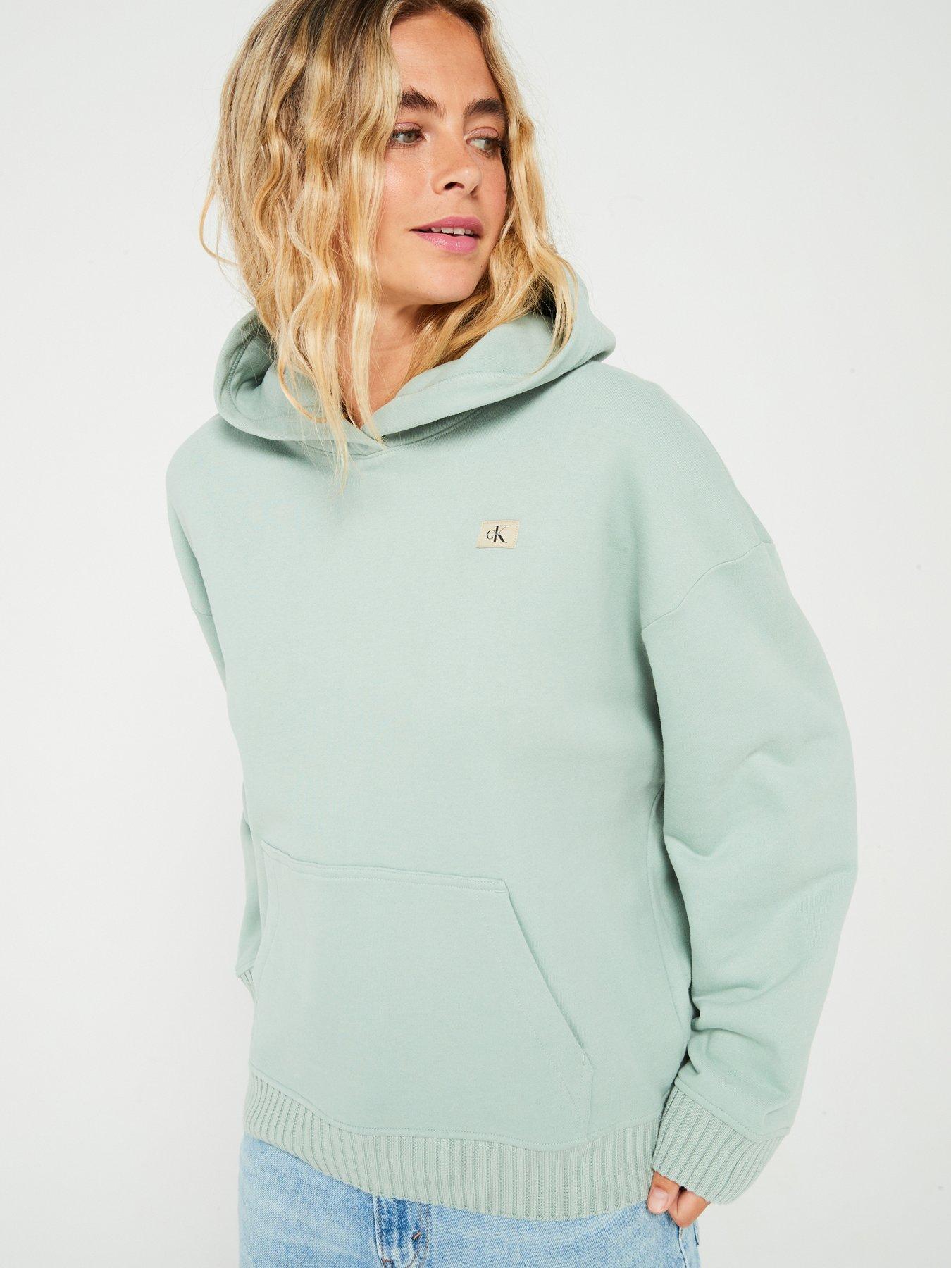 Green calvin klein hoodie on sale