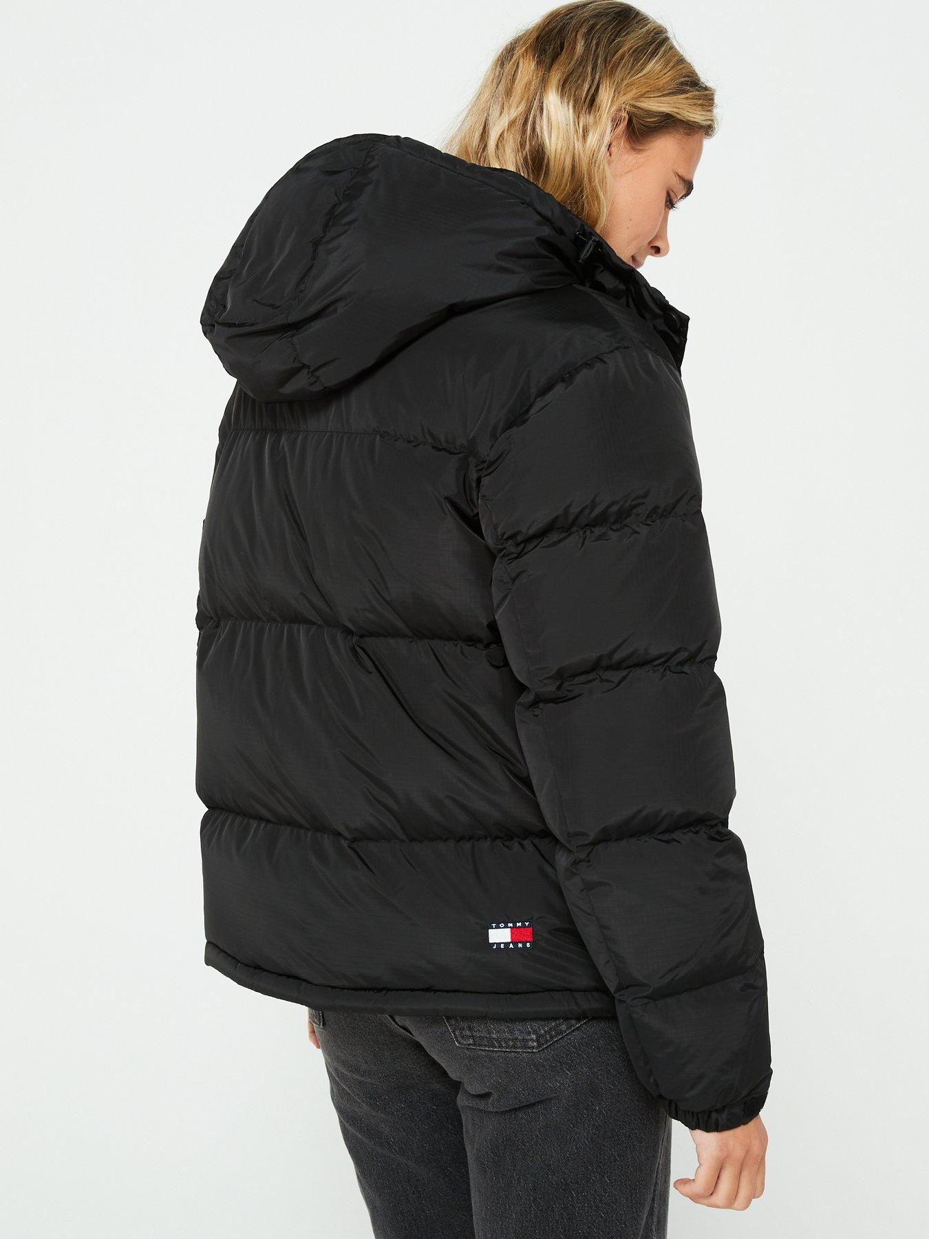 Image 2 of 5 of Tommy Jeans Padded Logo Jacket - Black