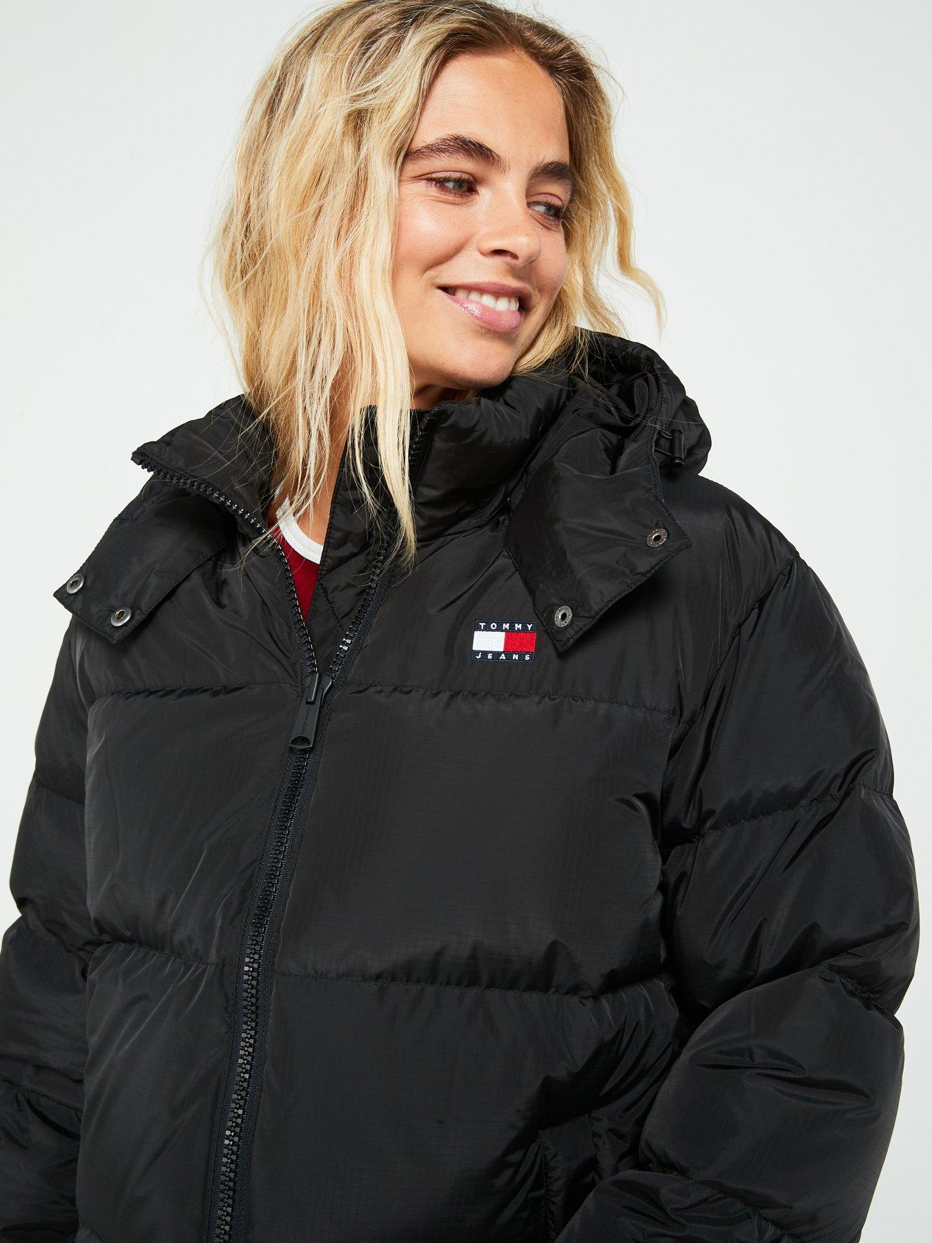 Image 4 of 5 of Tommy Jeans Padded Logo Jacket - Black