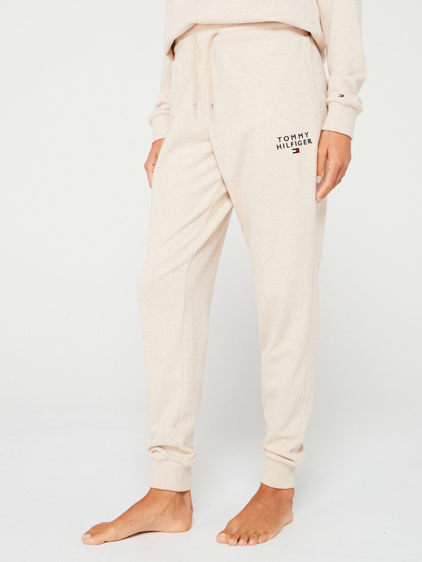 Nightwear Loungewear Tommy Hilfiger Cream jogging bottoms Women Very