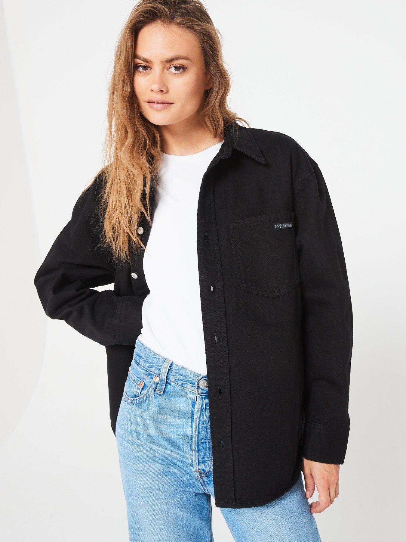 Calvin Klein Jeans Denim Overshirt - Black