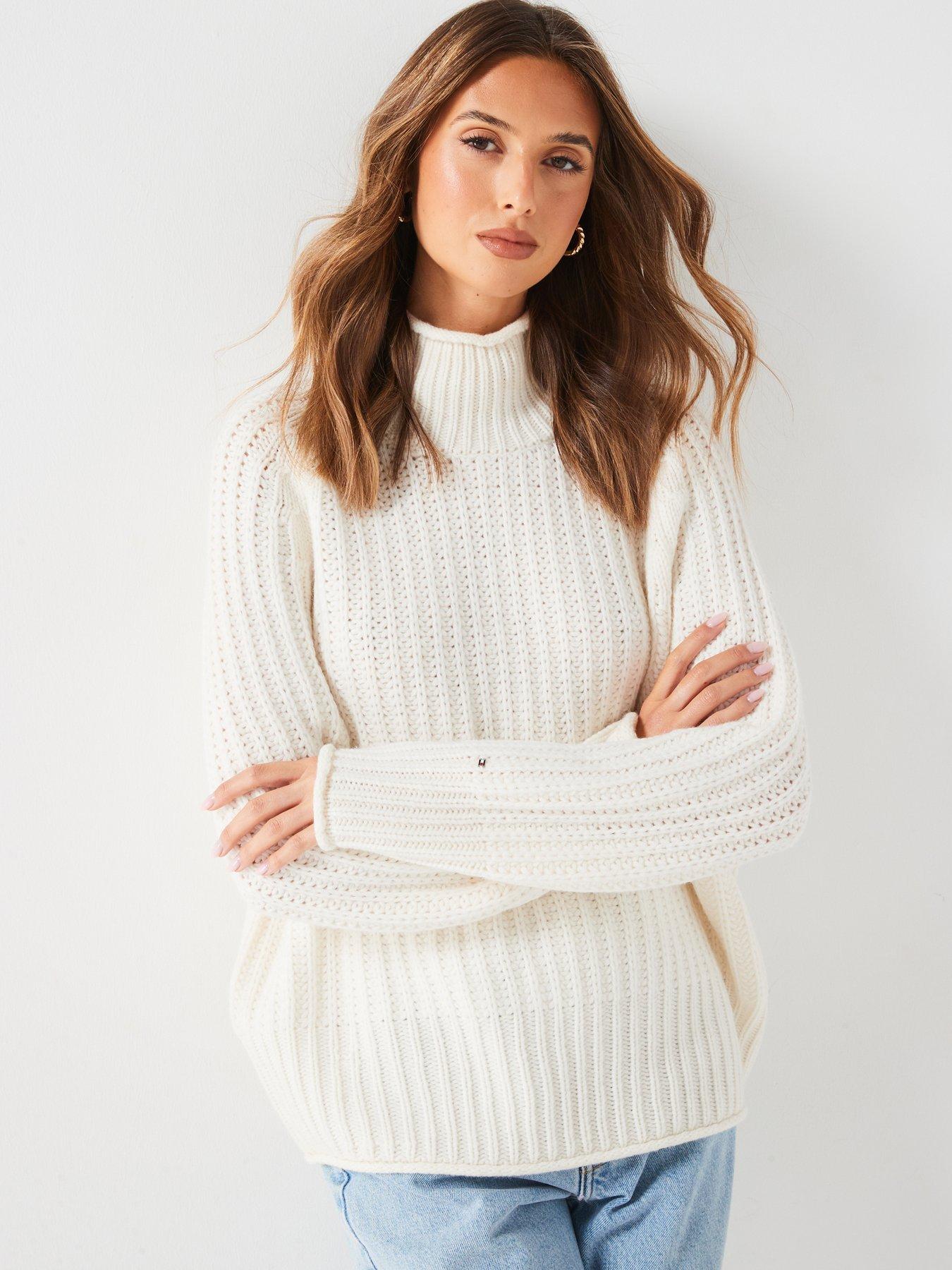 undefined Chunky Mockneck Jumper - Cream