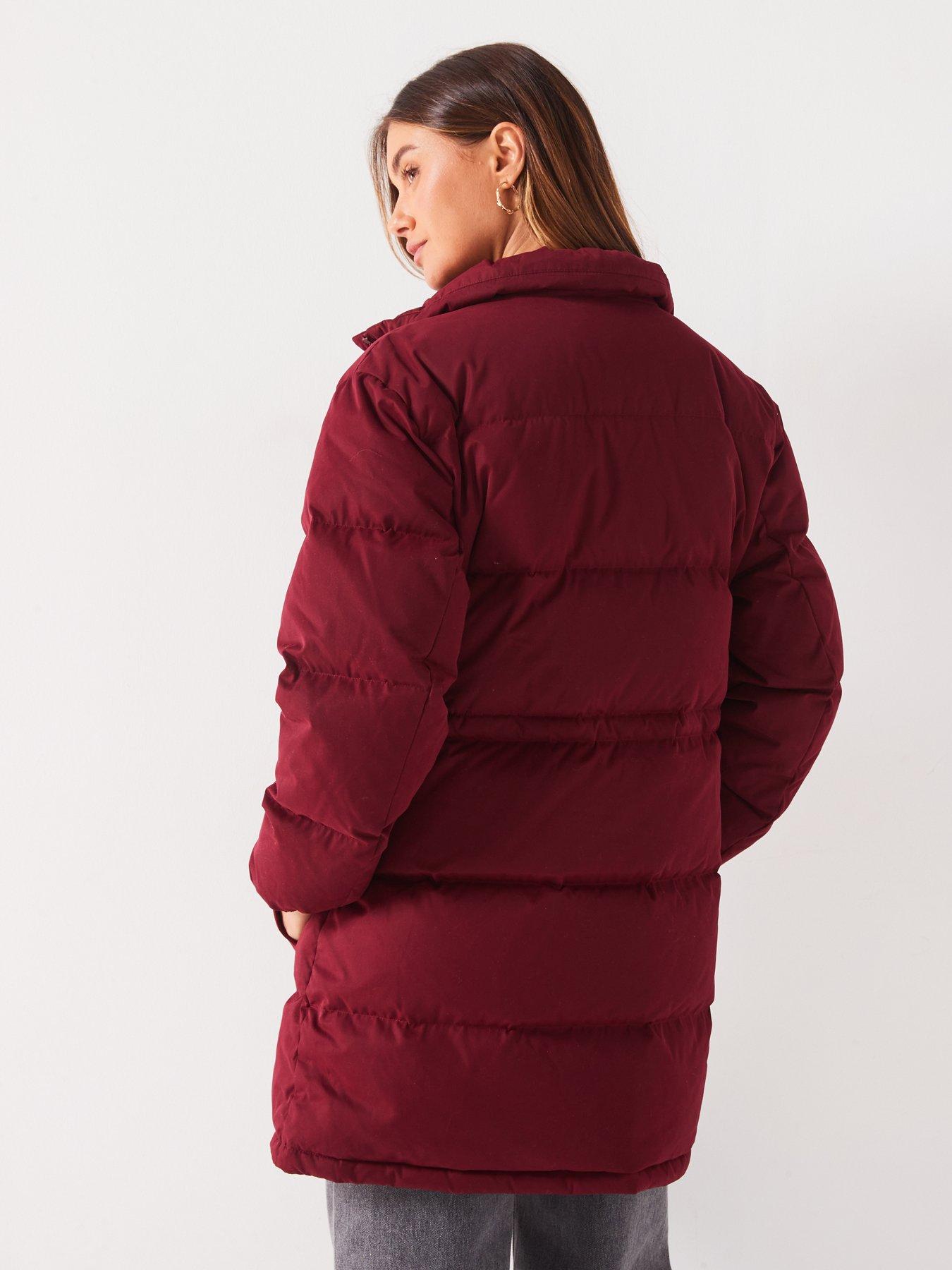 Image 2 of 6 of Tommy Jeans Alaska Mid-Length Padded Jacket - Red