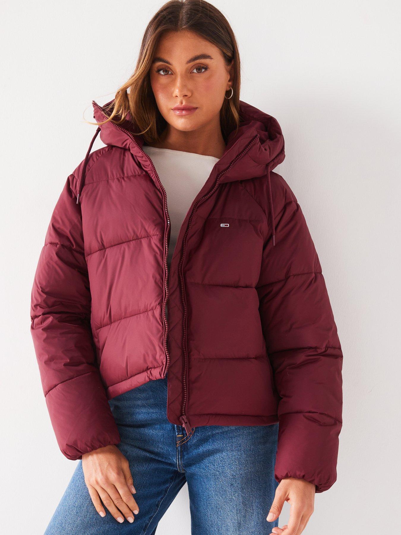 tommy jeans aspen padded jacket - red