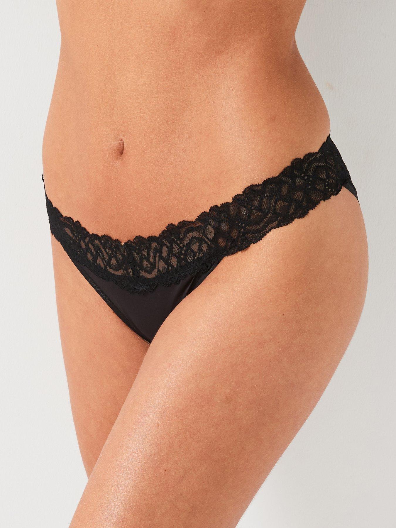 undefined Lace Brief - Black