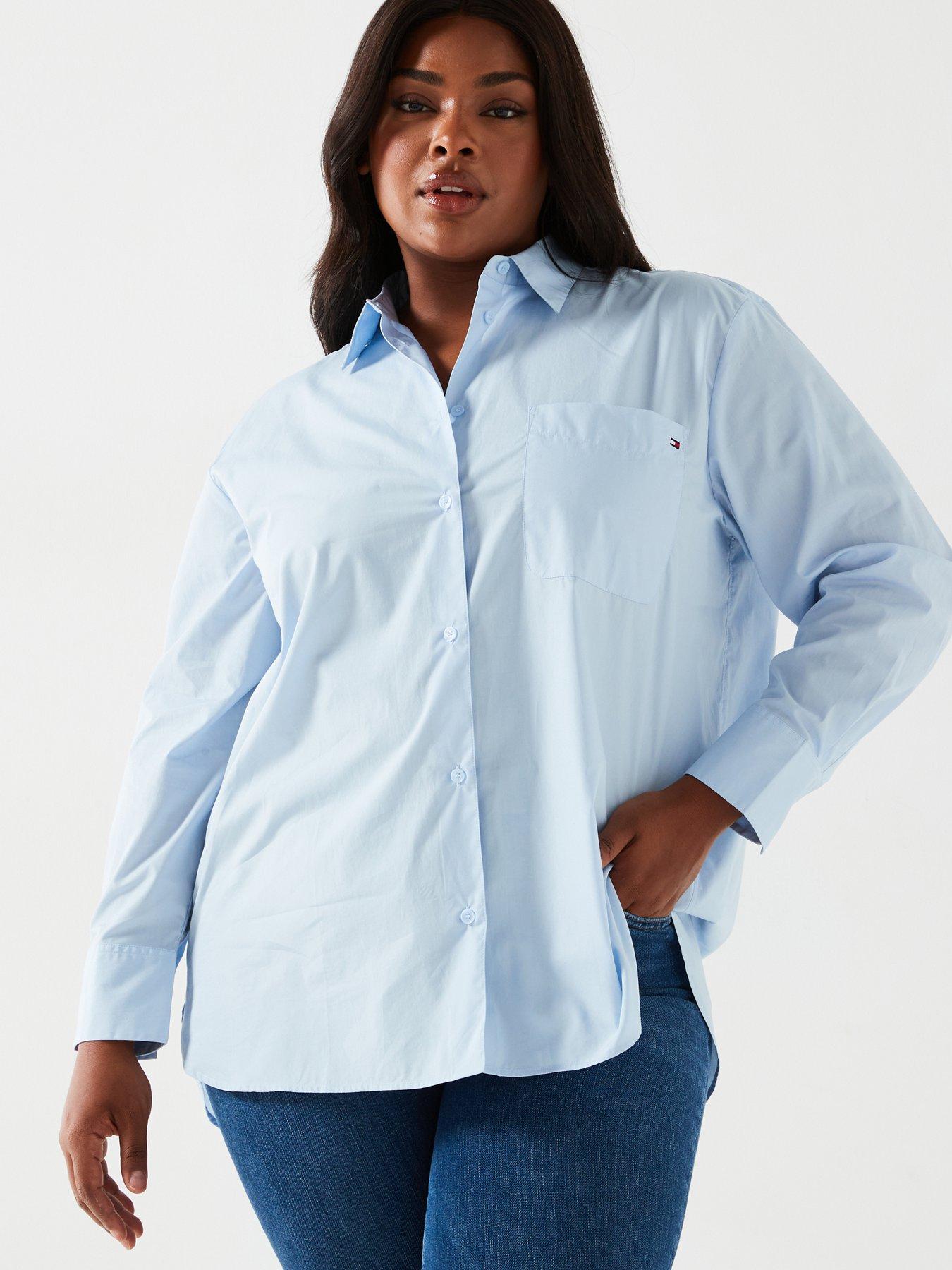 Long sleeve tommy hilfiger top womens clearance