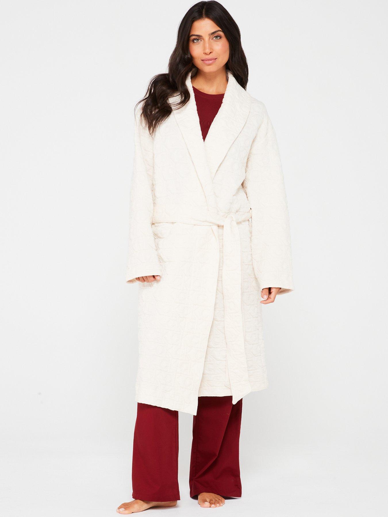 Womens calvin klein dressing gown deals