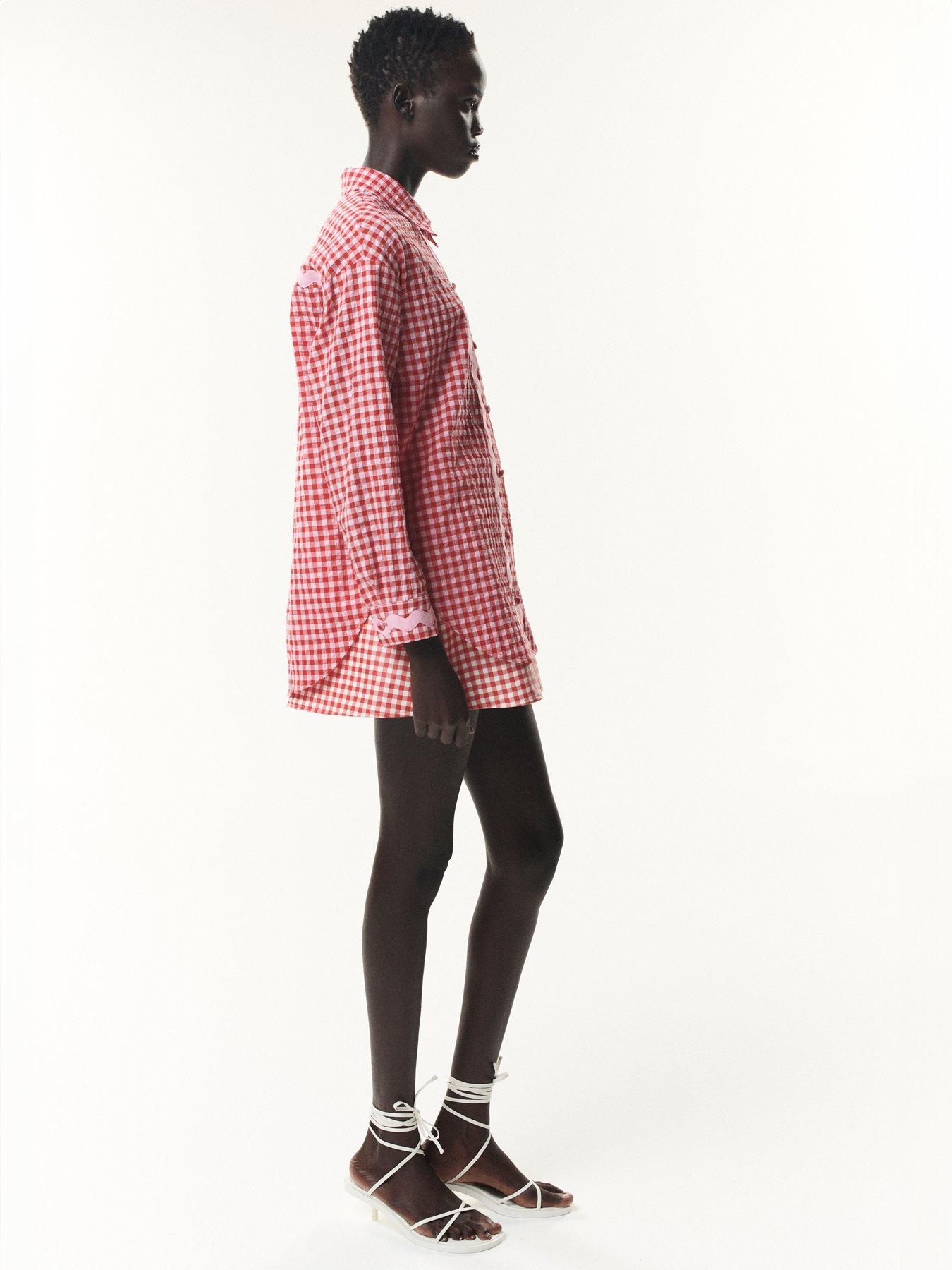 Image 3 of 6 of Olivia Rubin Arin Poplin Gingham Shirt