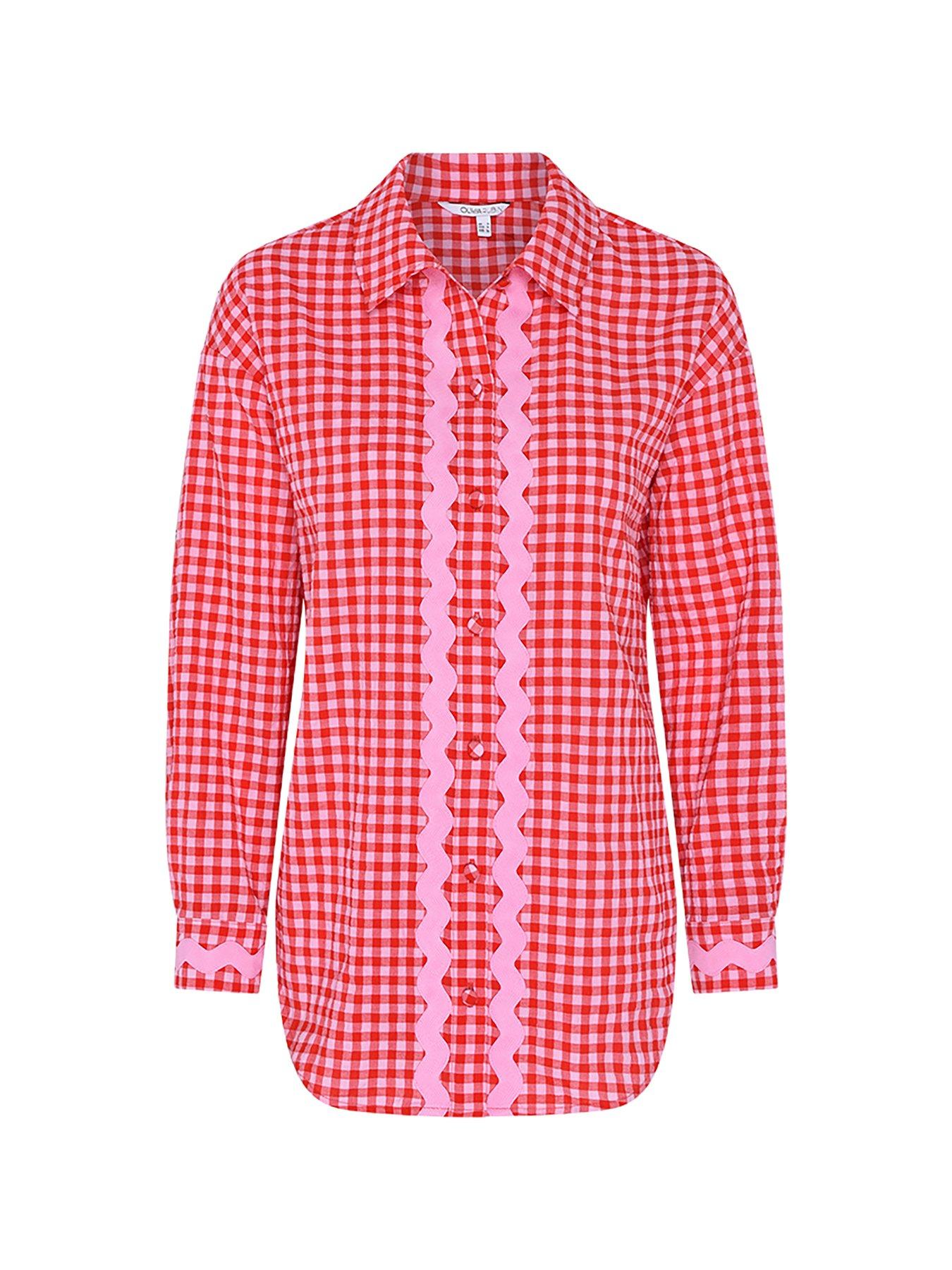 Image 6 of 6 of Olivia Rubin Arin Poplin Gingham Shirt