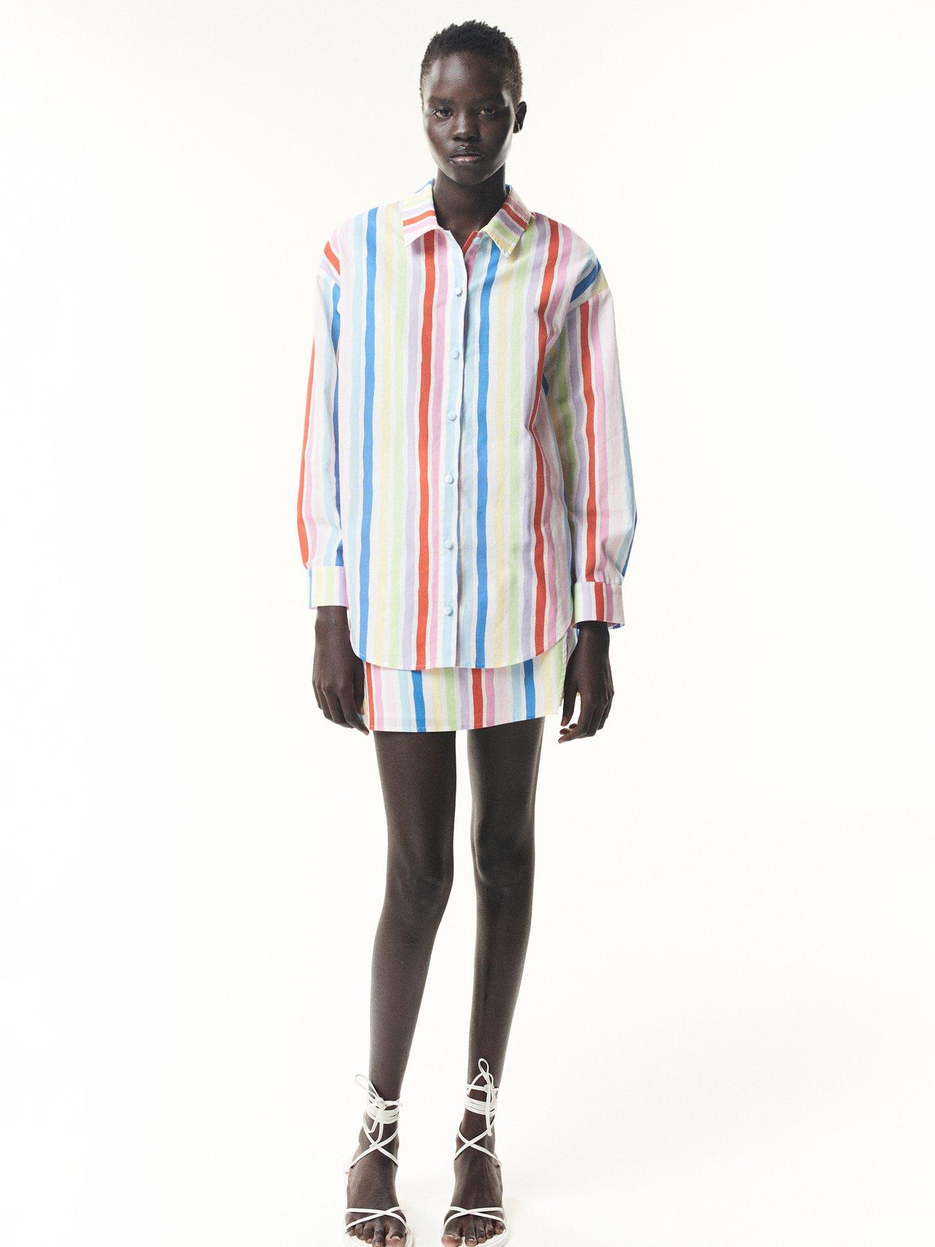 undefined Laurie Rainbow Stripe Skirt