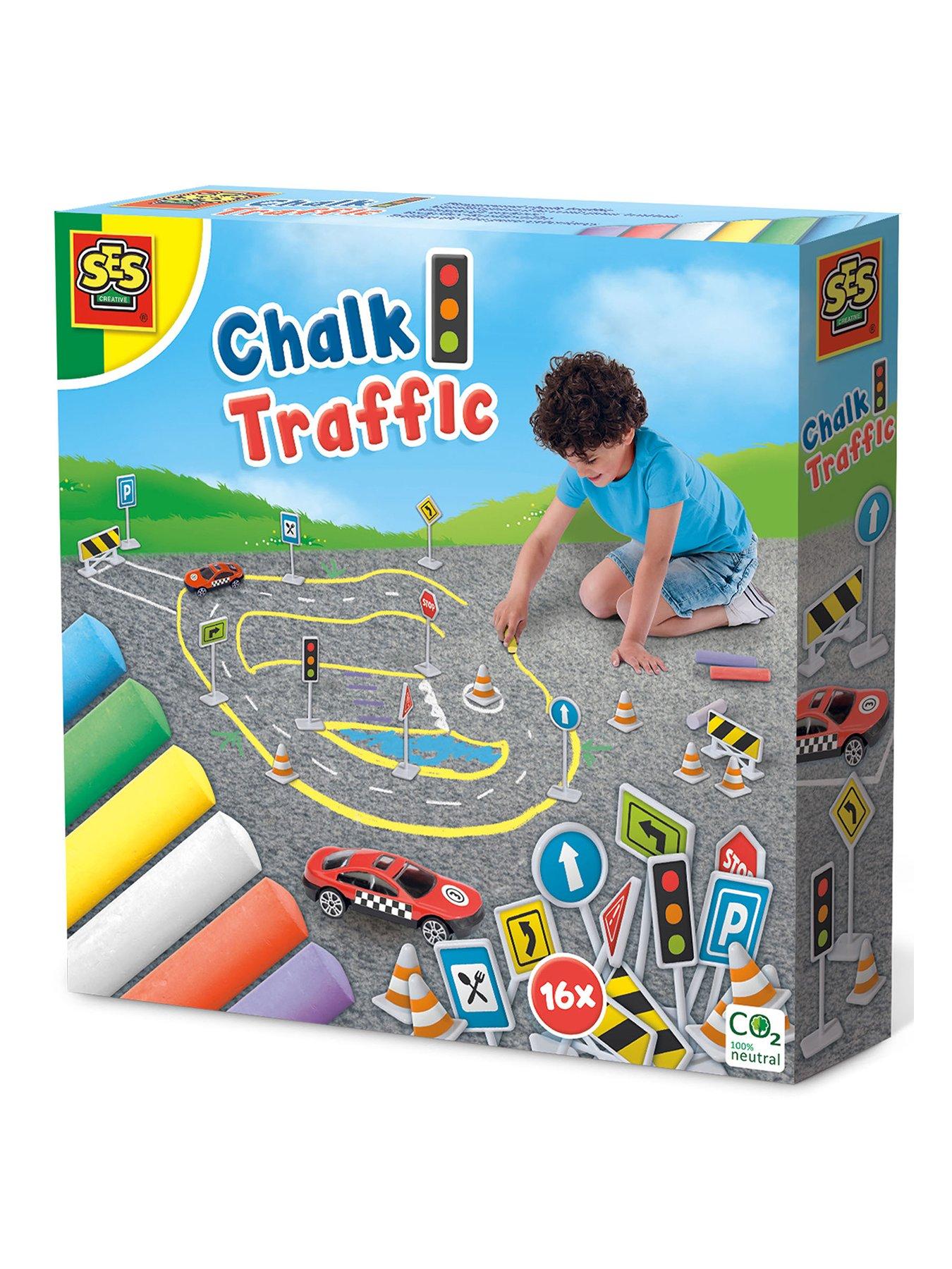 Product photograph of Ses Creative Playground Chalk Traffic from very.co.uk