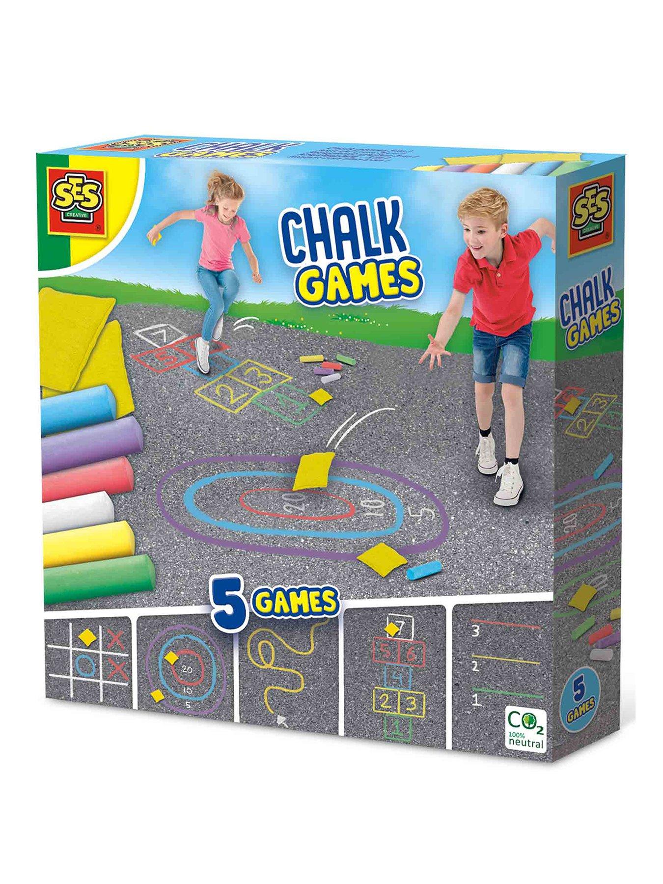 Product photograph of Ses Creative Chalk Games 5-in-1 from very.co.uk