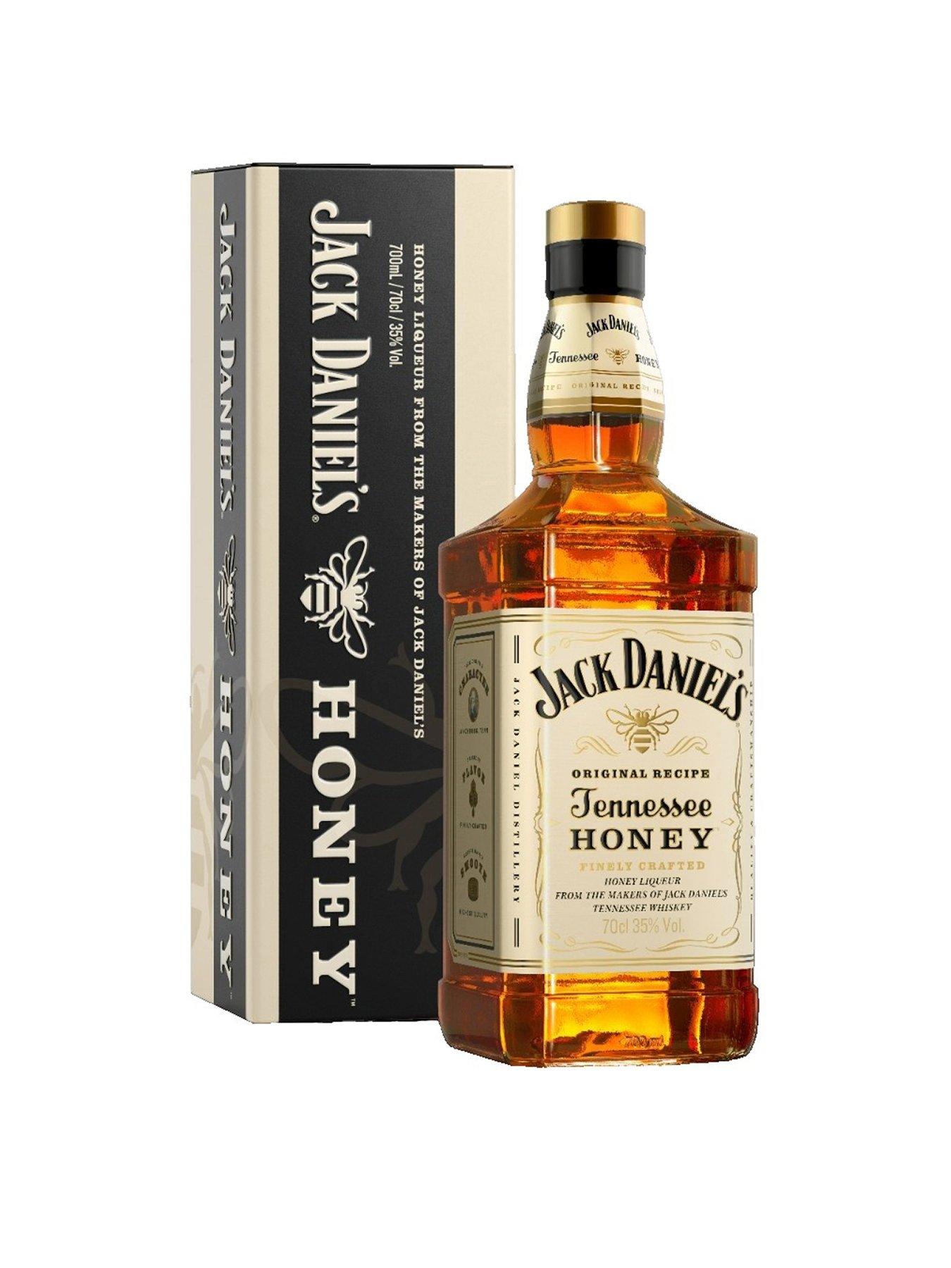 Product photograph of Jack Daniels Jack Daniel S Honey Whiskey In Gift Tin - 70cl from very.co.uk