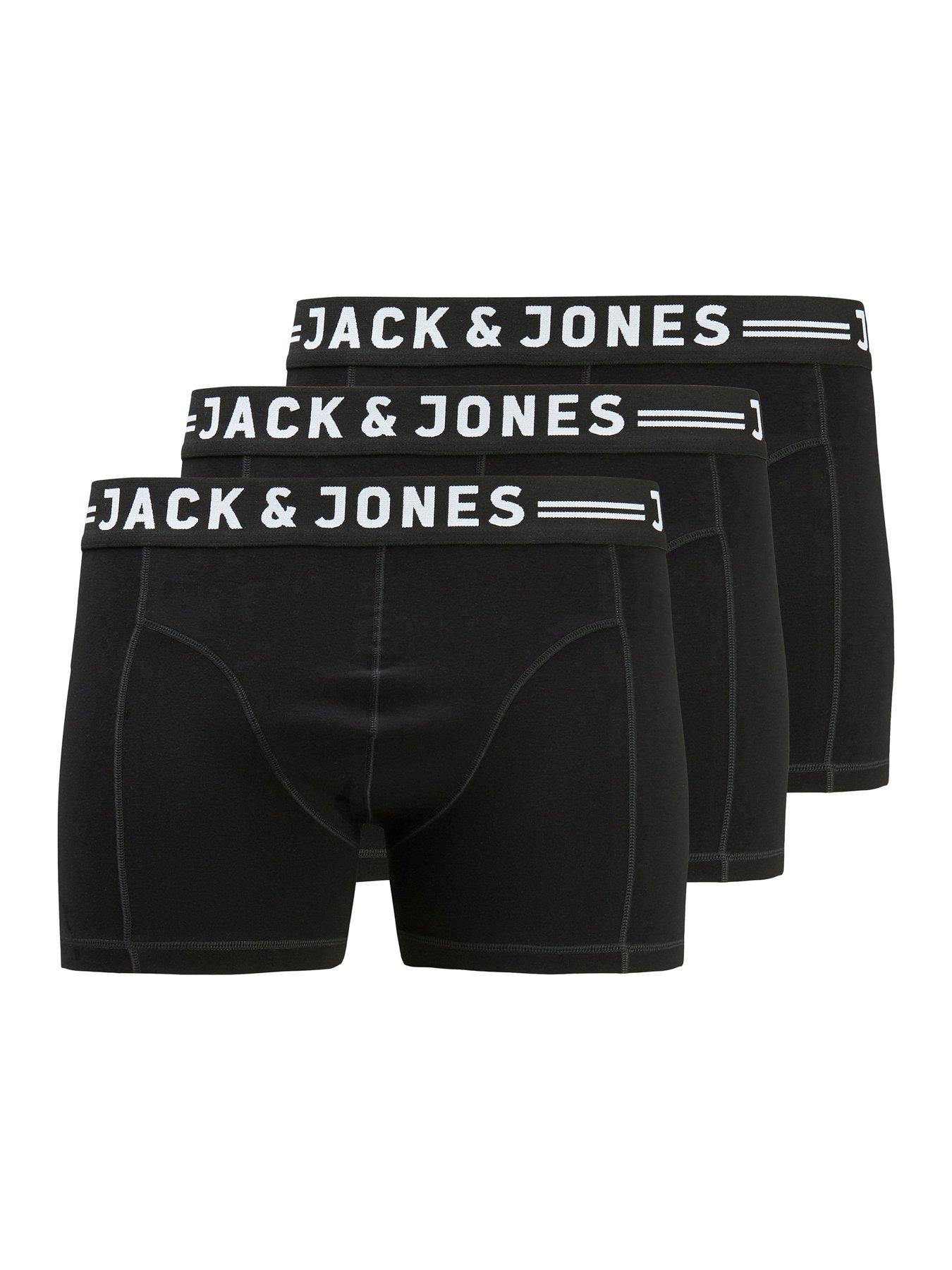 undefined Plus 3-pack Logo Waistband Trunks - Black
