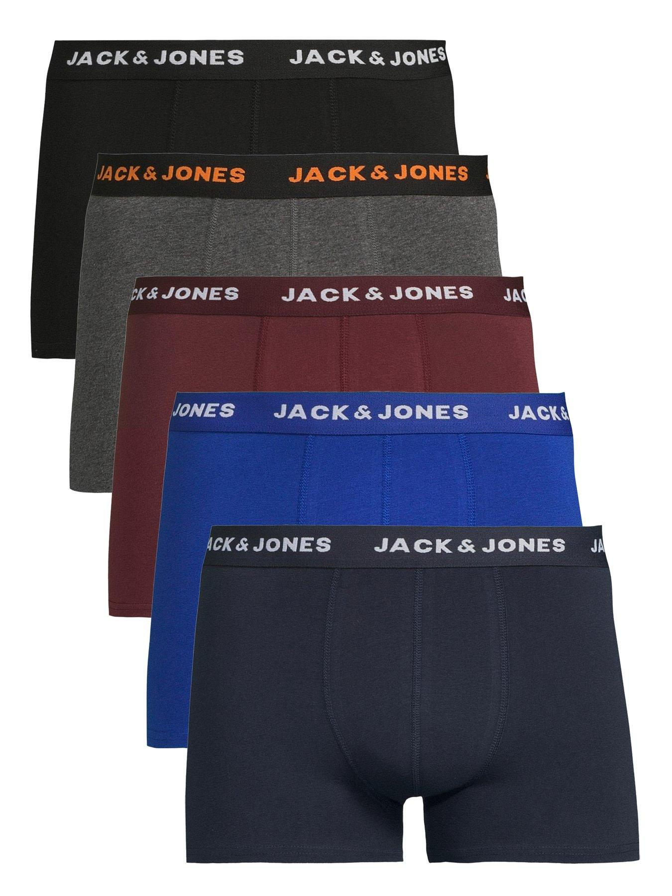 Jack & Jones 5-Pack Logo Waistband Trunks
