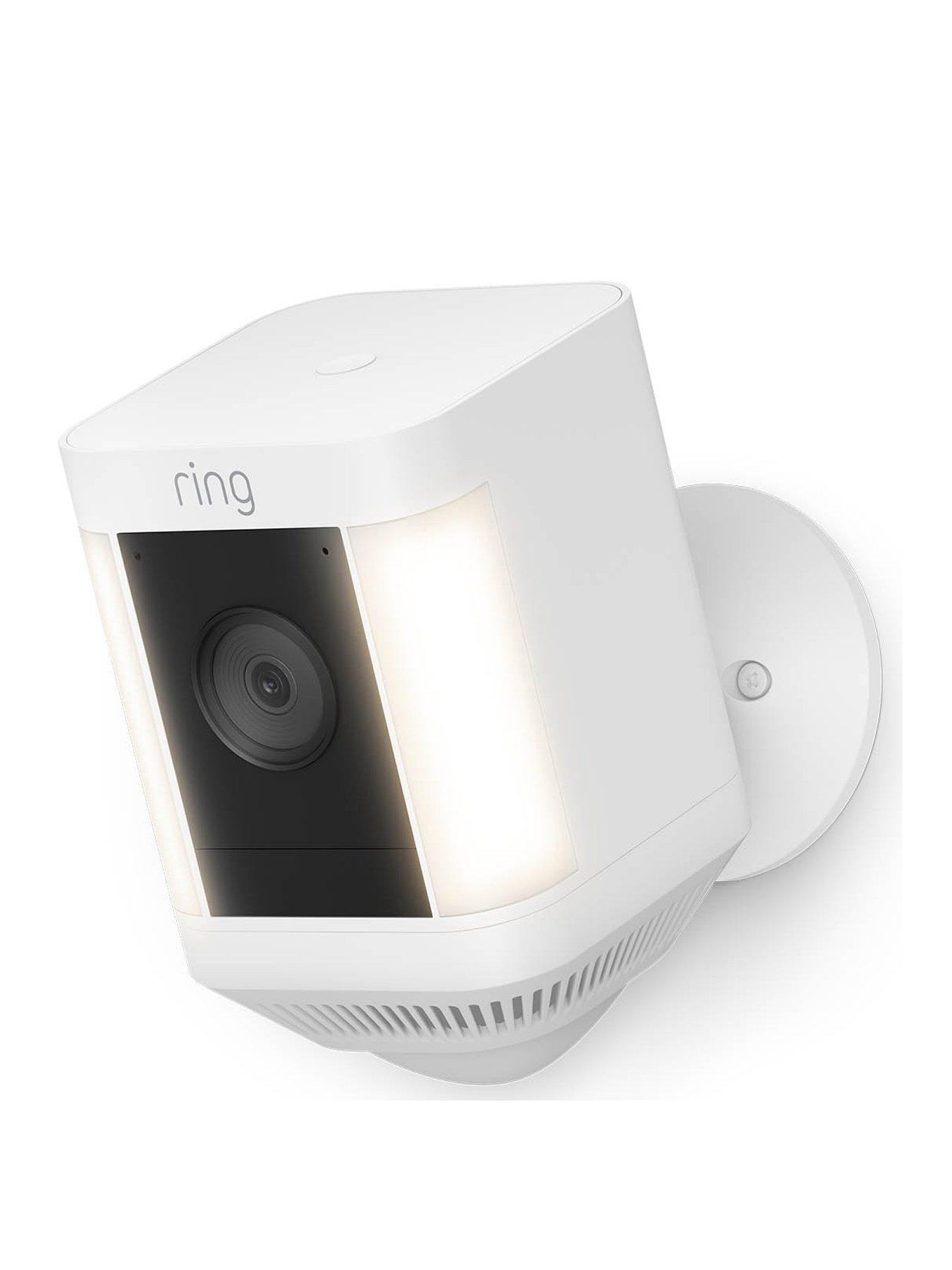 RING Spotlight Camera Plus Smart Security Camera - Battery, White