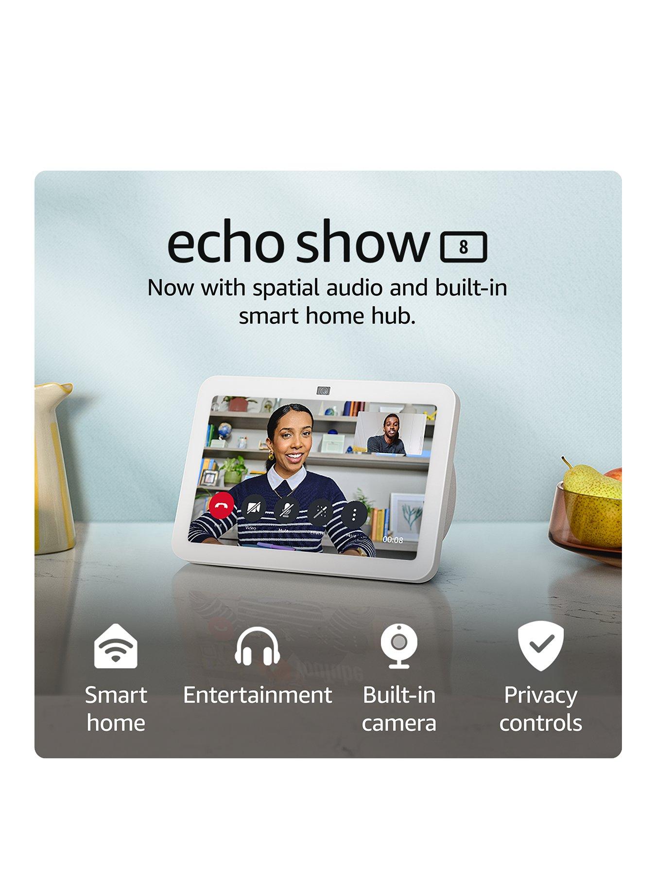 Image 2 of 7 of Amazon Echo Show 8 (3rd Generation) Smart Speaker - White