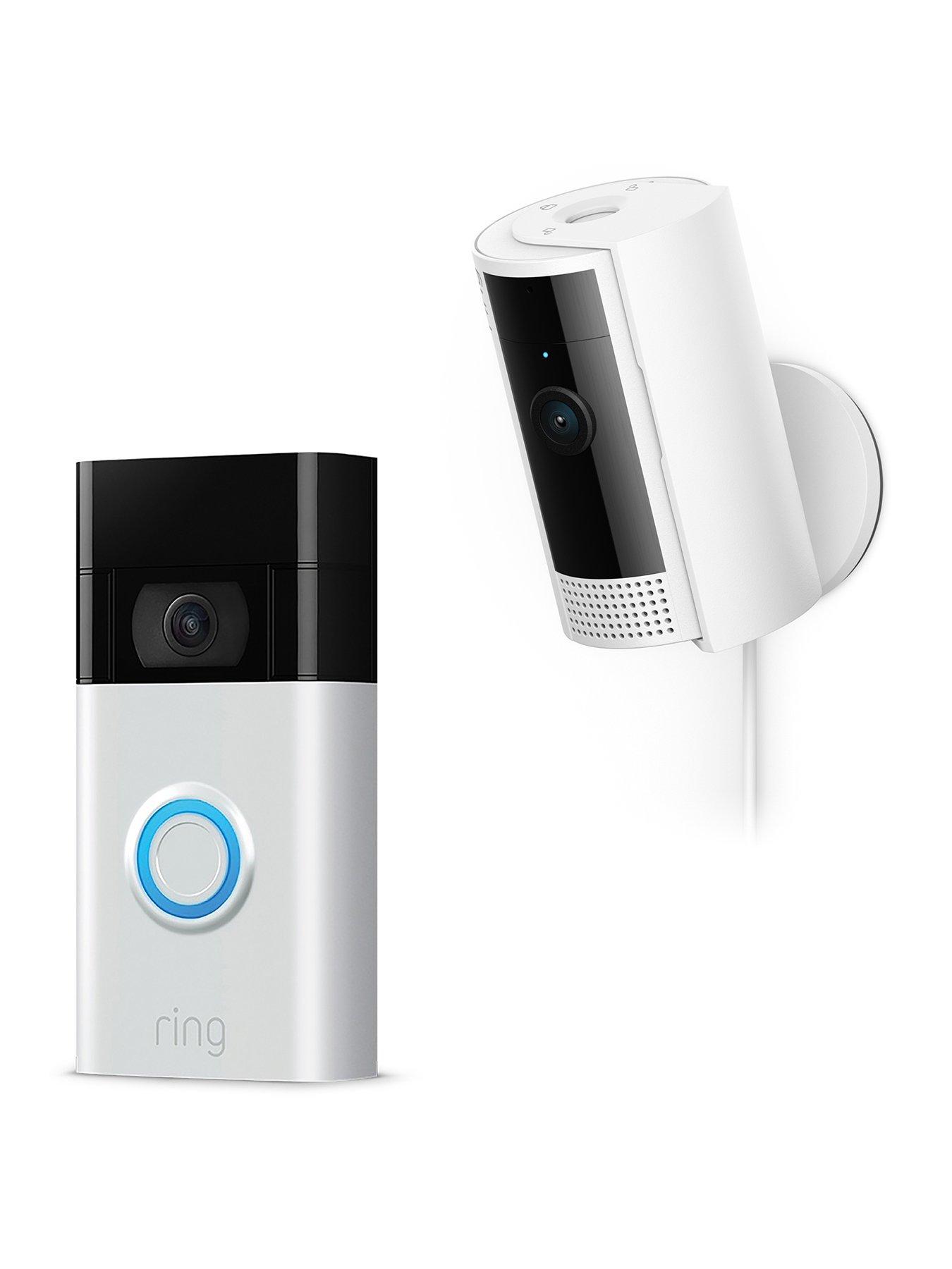 Product photograph of Ring Video Doorbell 2ndgen Amp Indoor Cam White from very.co.uk