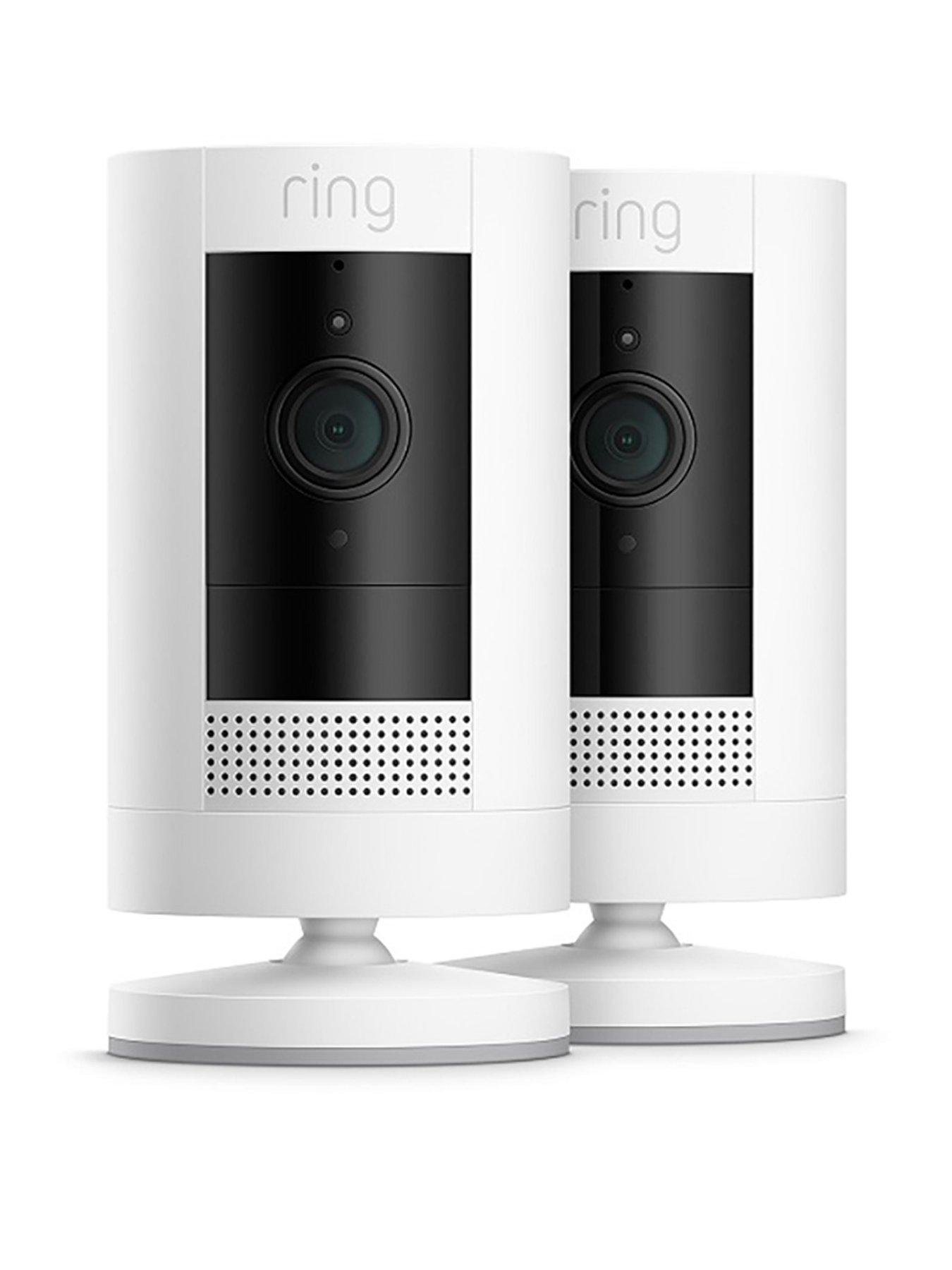 RING Stick Up Cam Battery Smart Camera - 2 pack, White