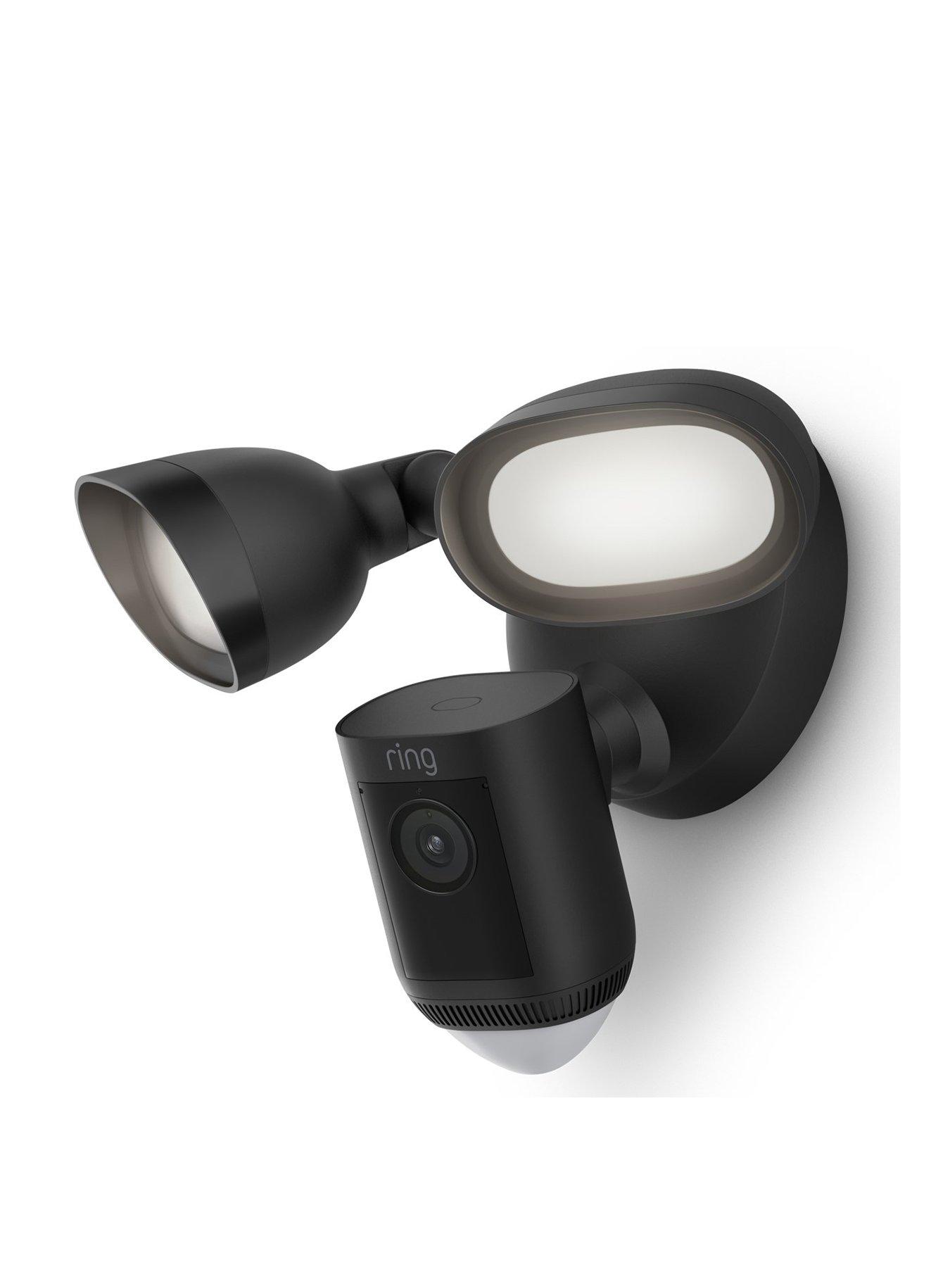 Product photograph of Ring Floodlight Cam Wired Pro - 2024 - Black - Eu from very.co.uk