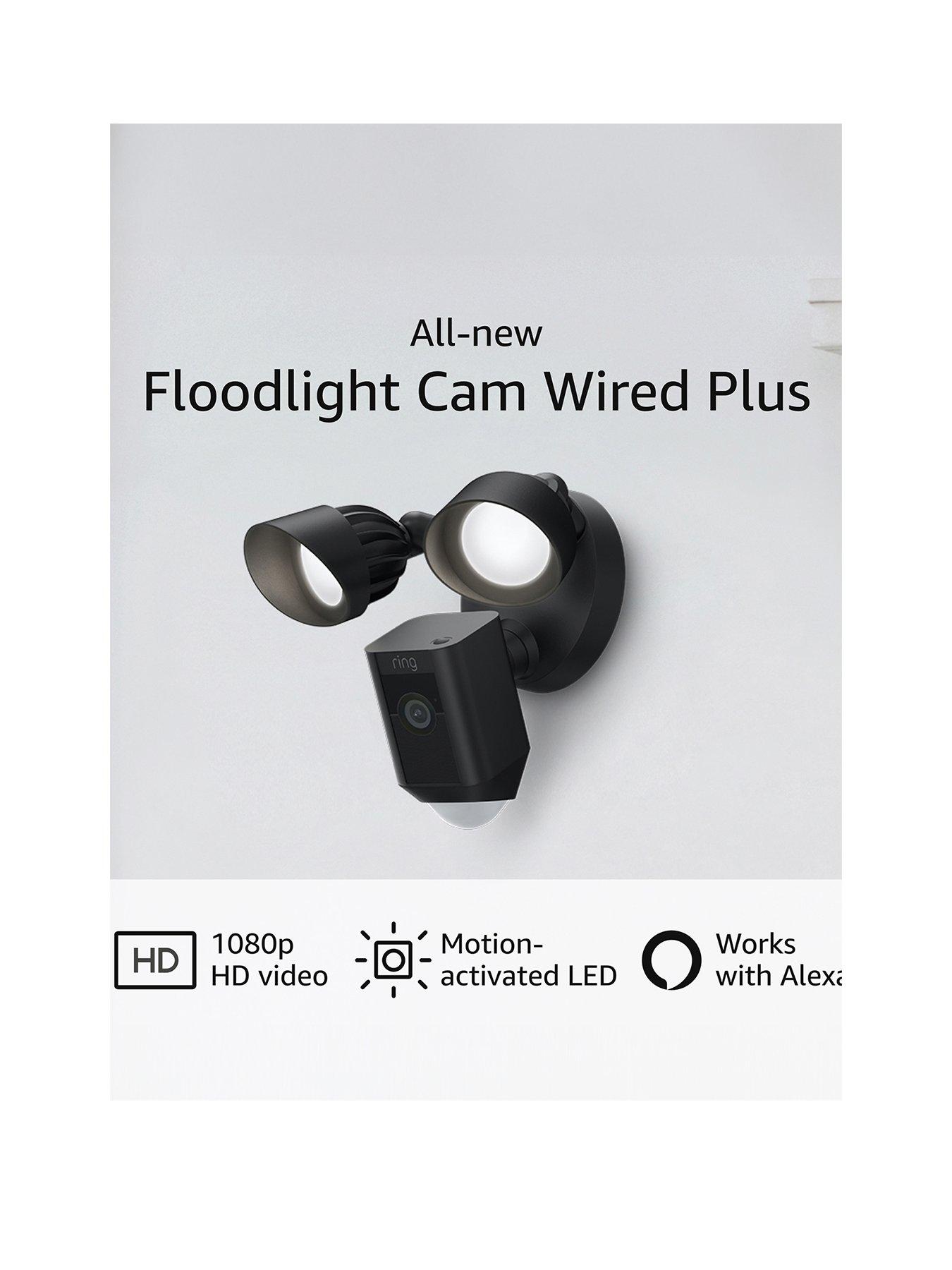 Image 2 of 8 of RING Floodlight Cam Wired Plus Smart Security Camera