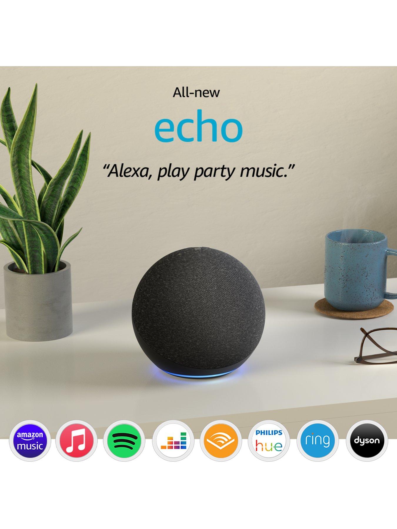 Image 3 of 6 of Amazon Echo (4th Generation) Smart Speaker with premium sound, smart home hub, privacy controls and Alexa - Blue