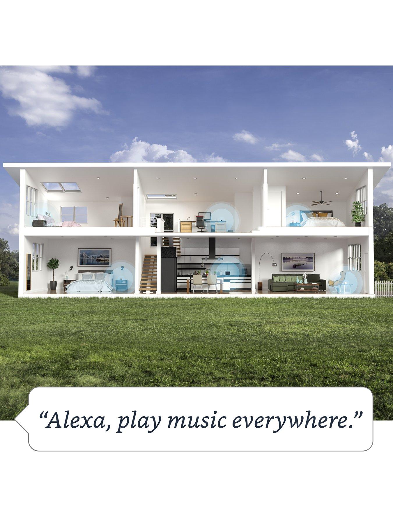 Image 4 of 6 of Amazon Echo (4th Generation) Smart Speaker with premium sound, smart home hub, privacy controls and Alexa - Blue