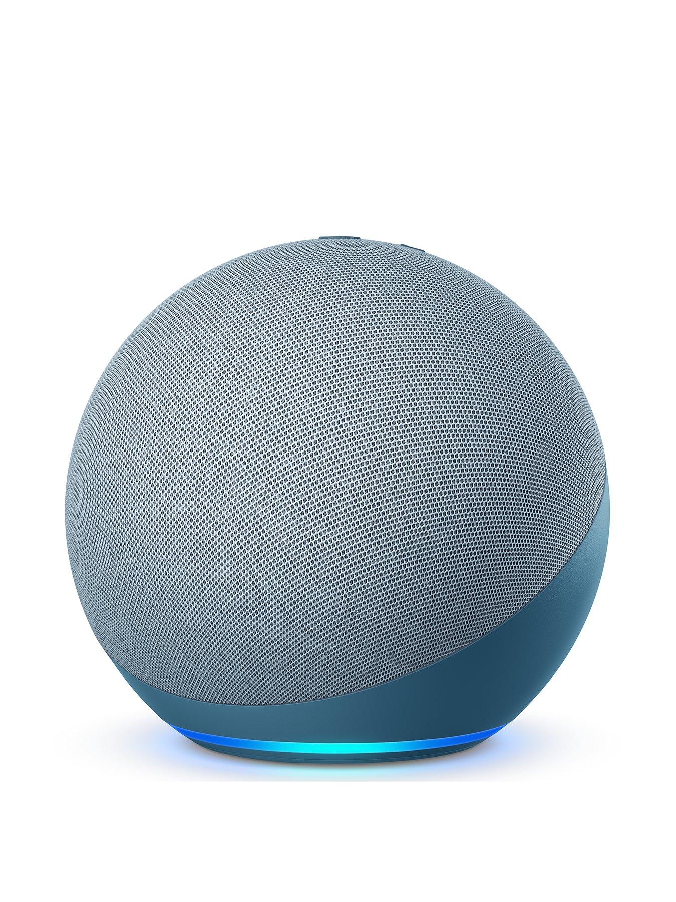 Image of Amazon Echo (4th Generation) Smart Speaker with premium sound, smart home hub, privacy controls and Alexa - Blue