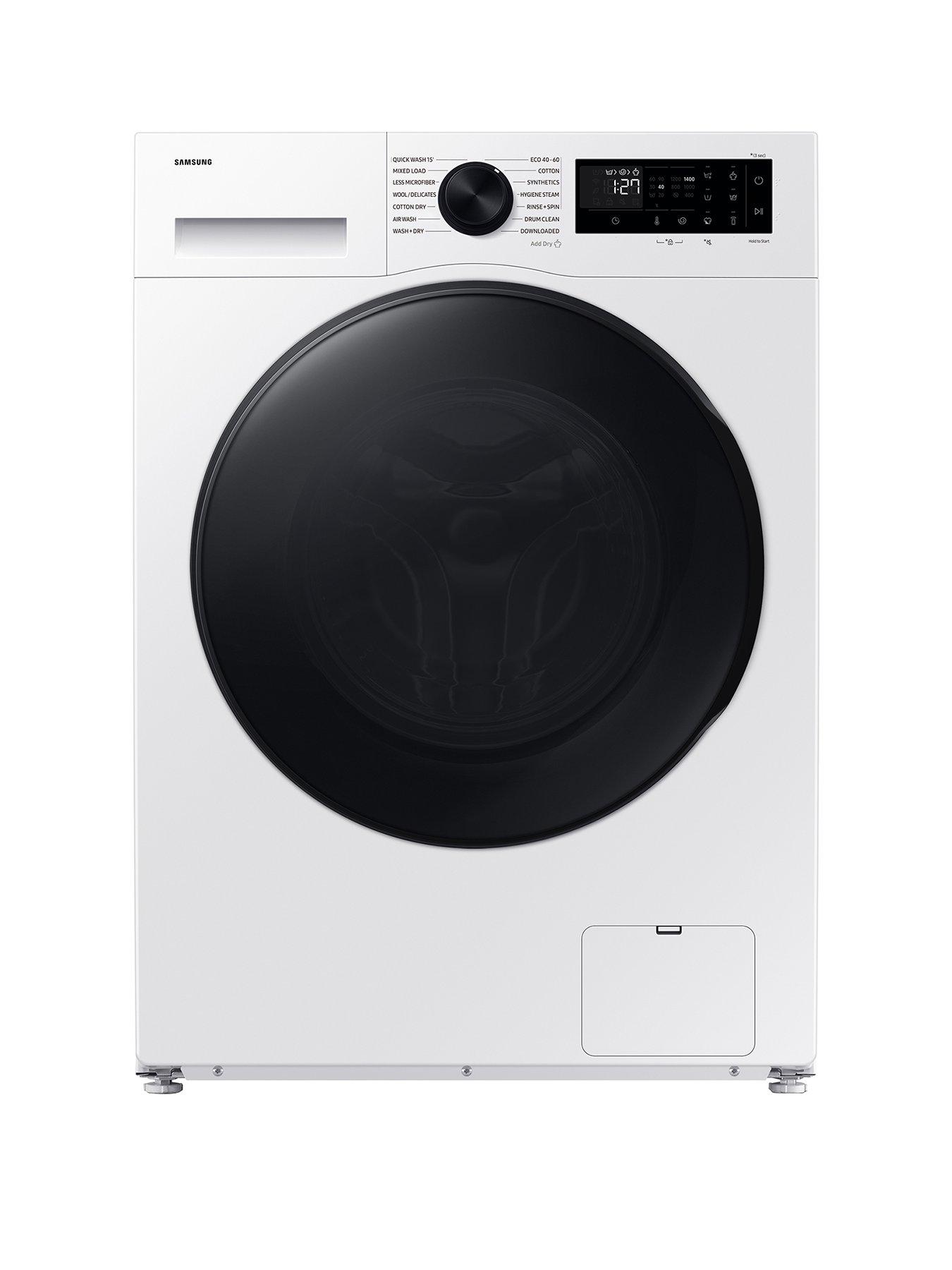 Samsung Series 5 WD90DG5B15BEEU 9kg Load, 6kg Dry, 1400 Spin Washer Dryer with ecobubble Technology - White