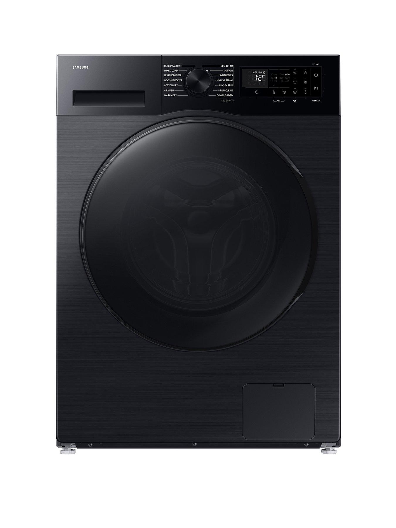 Samsung Series 5 WD90DG5B15BBEU 9kg Load, 6kg Dry, 1400 Spin Washer Dryer with ecobubble Technology - Black