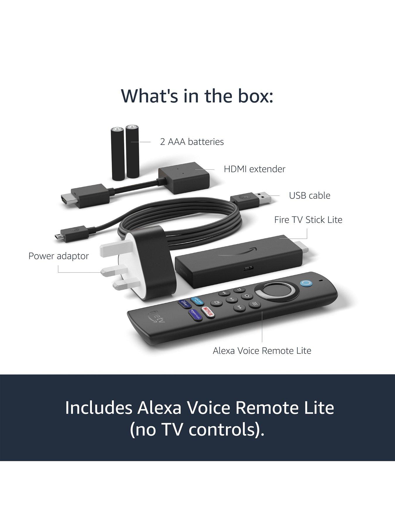 Amazon Fire TV Stick Lite with Alexa Voice Remote Lite no TV controls Very