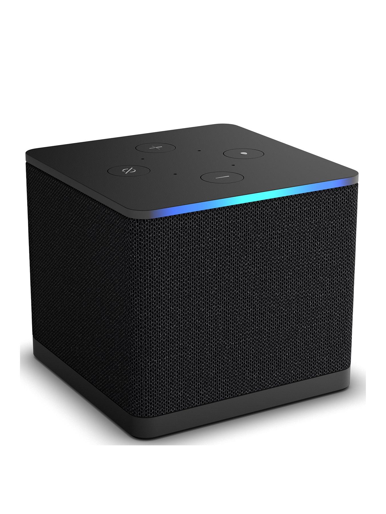 Amazon Fire TV Cube (Newest gen), TV Guide with Live TV, hands-free streaming media player with Alexa, Wi-Fi 6E, 4K Ultra HD